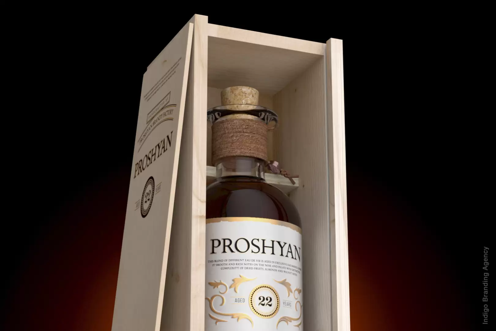 Proshyan 22 labeling and packaging design by Indigo branding