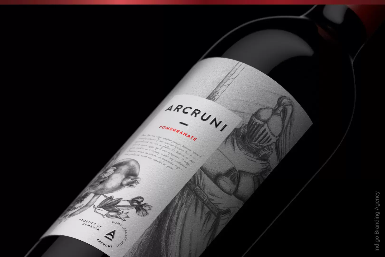 Arcruni wine branding and labeling by Indigo branding