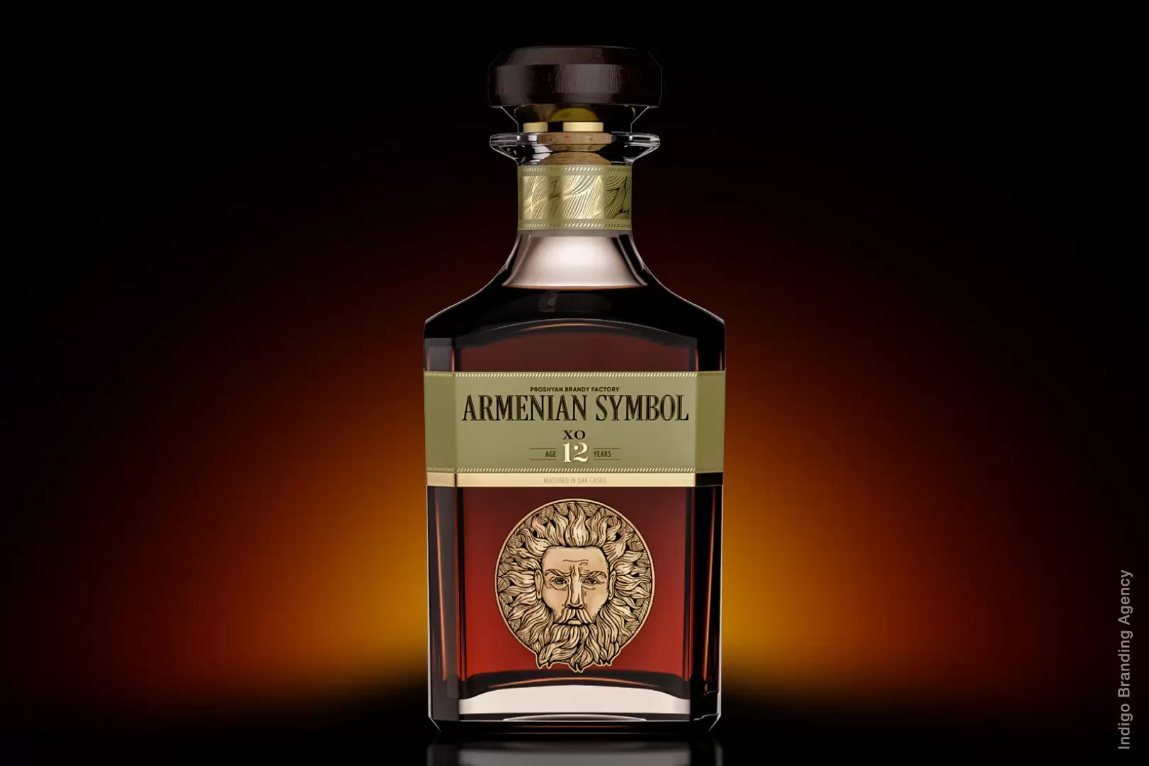 Armenian Symbol brandy branding and labeling design by Indigo branding