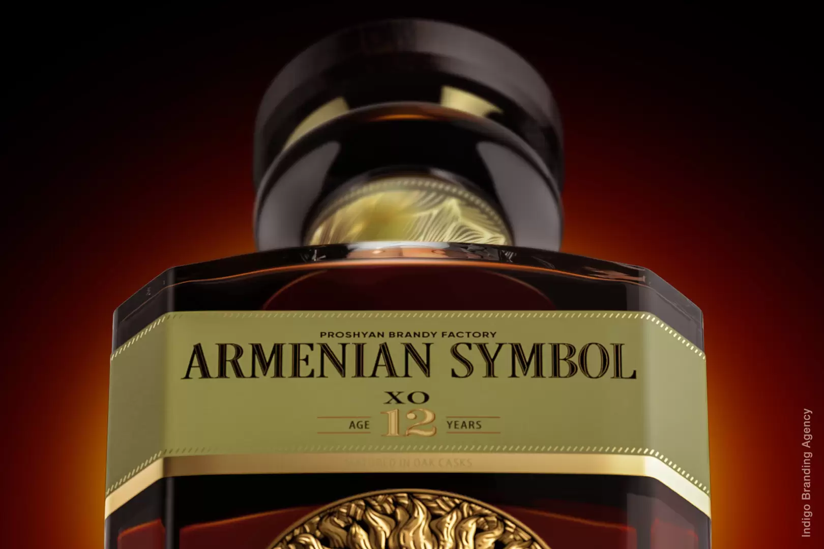 Armenian Symbol brandy branding and labeling design by Indigo branding