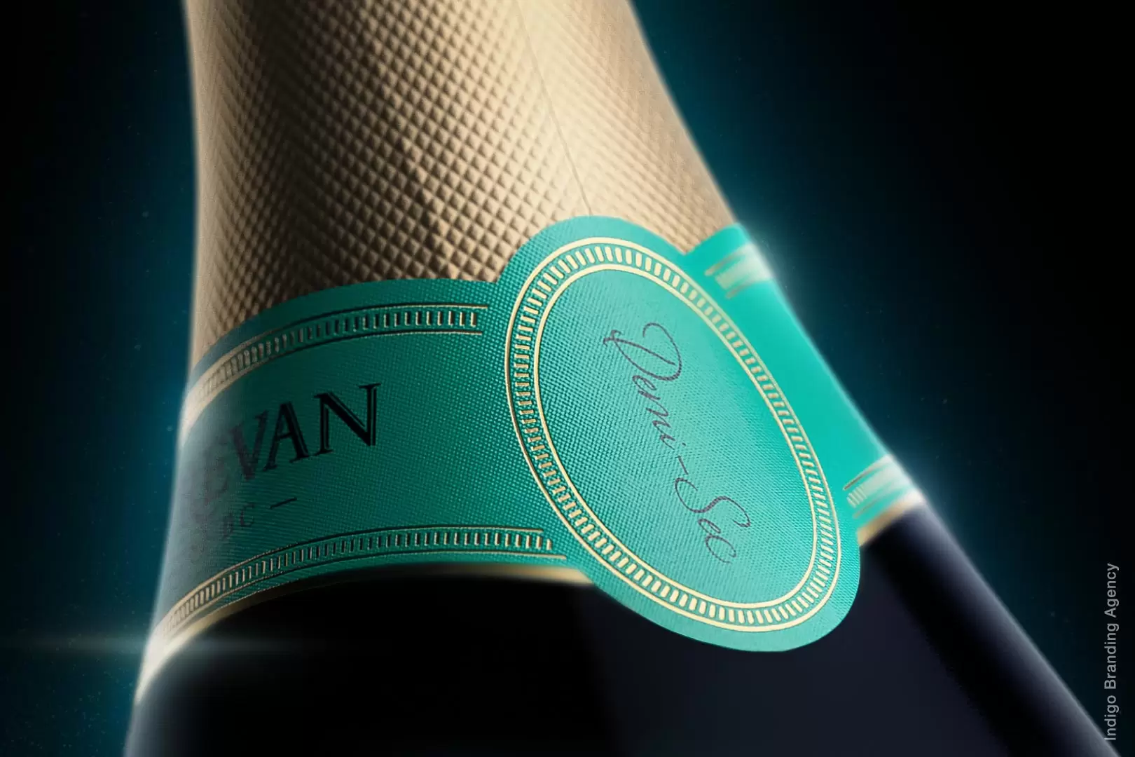 Yerevan Sparkling Wine branding and labeling design by Indigo branding