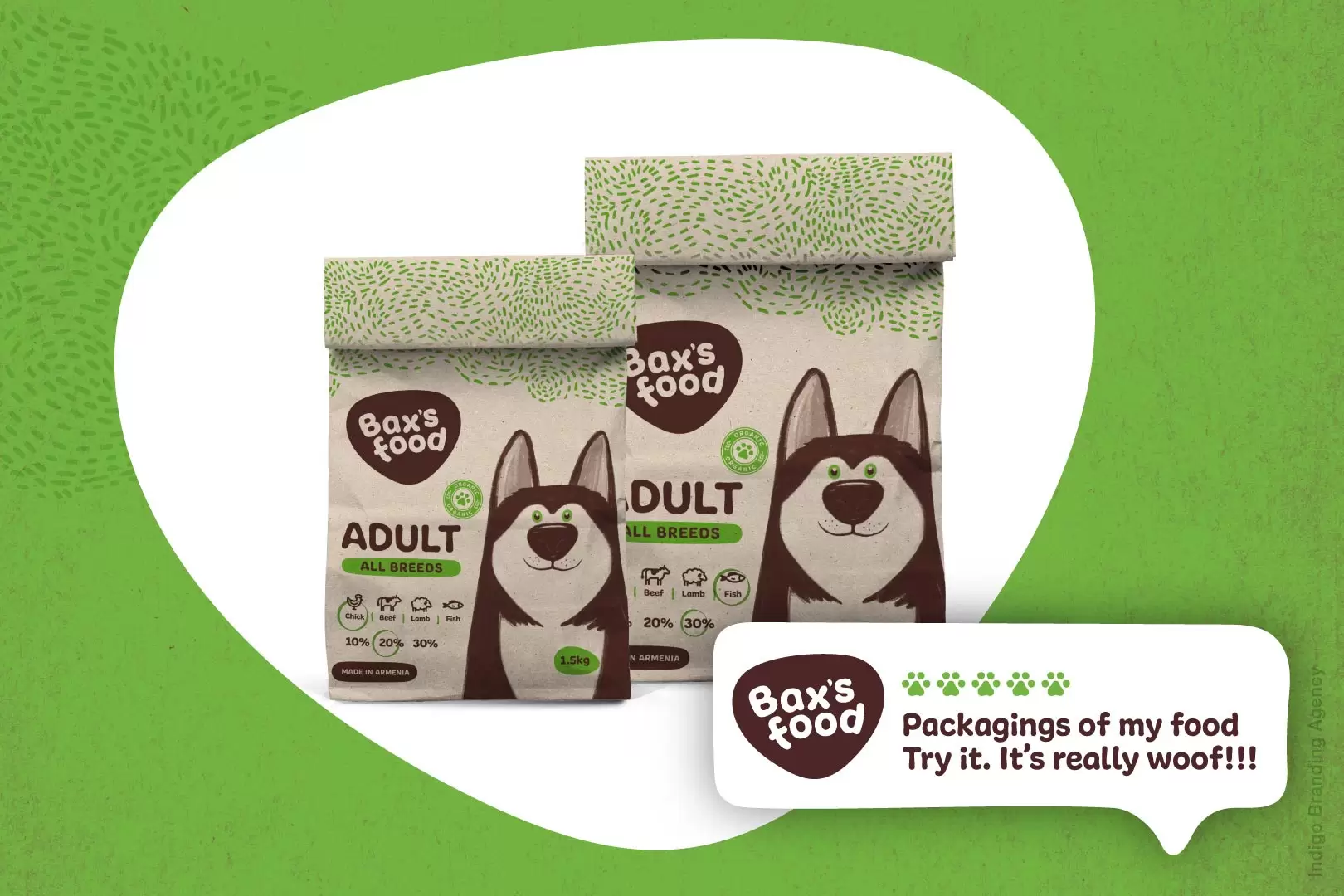 Bax’s Food branding and packaging design by Indigo branding