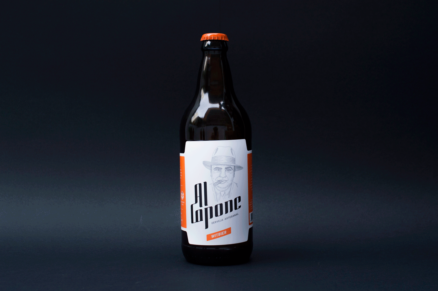 craft beer local business mafia bottle Logotype draw type