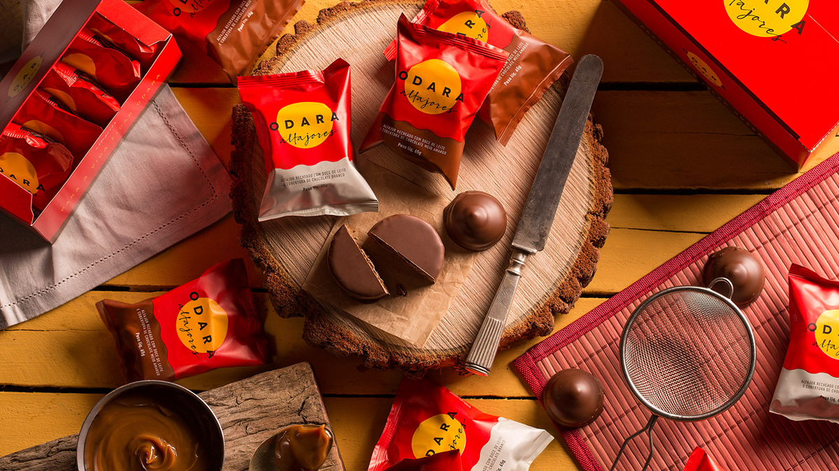 Packaging alfajor chocolate beach Sun boxes craft cookies Food  minimal Adobe Portfolio