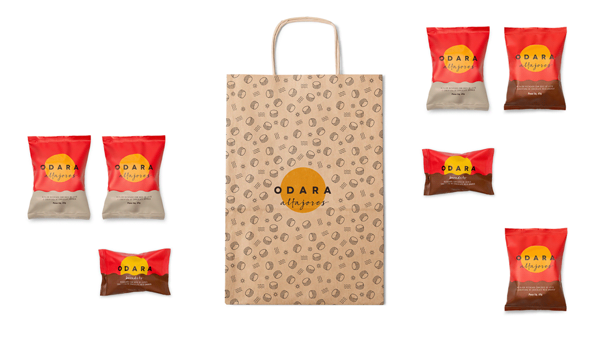 Packaging alfajor chocolate beach Sun boxes craft cookies Food  minimal Adobe Portfolio