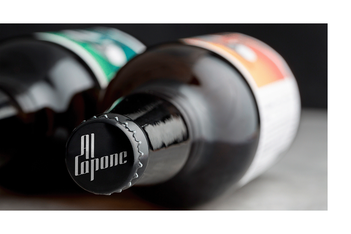 Al Capone Packaging beer craft beer design graphic design  ILLUSTRATION  studiobah Adobe Portfolio