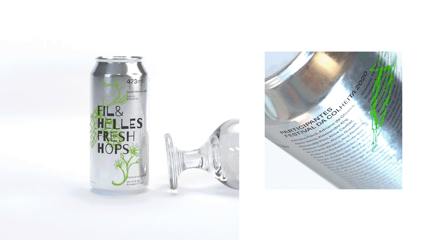 beer craft harvest hops ILLUSTRATION  eco green Packaging