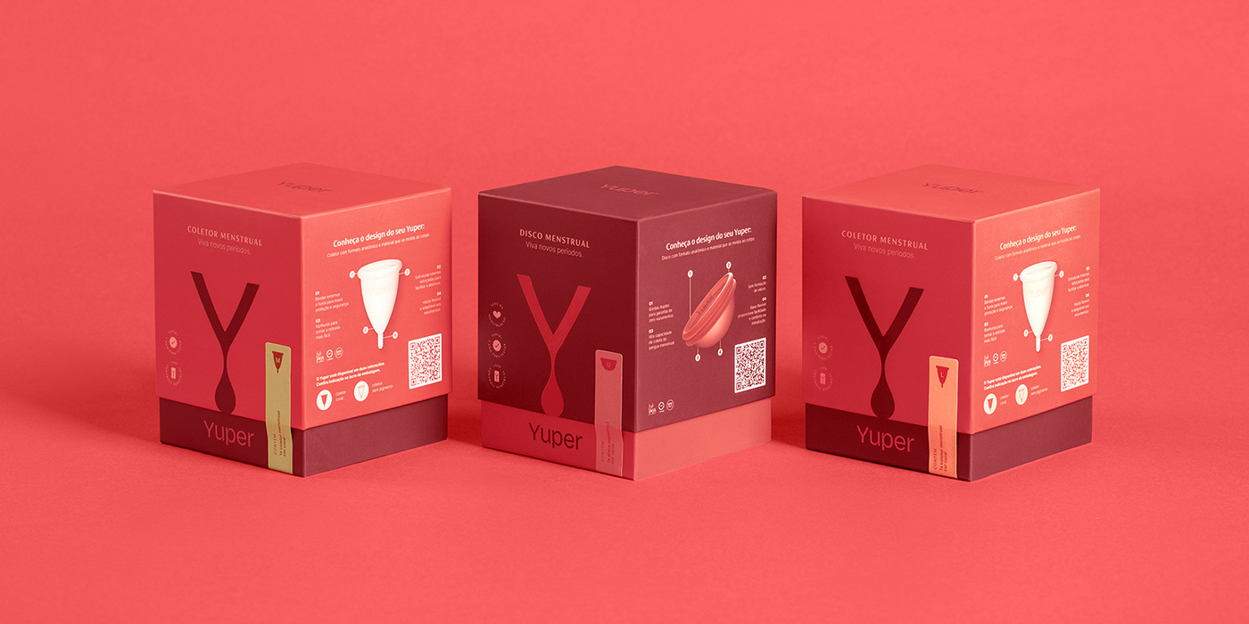 menstrual care Packaging period woman blood branding  female Health motion naming