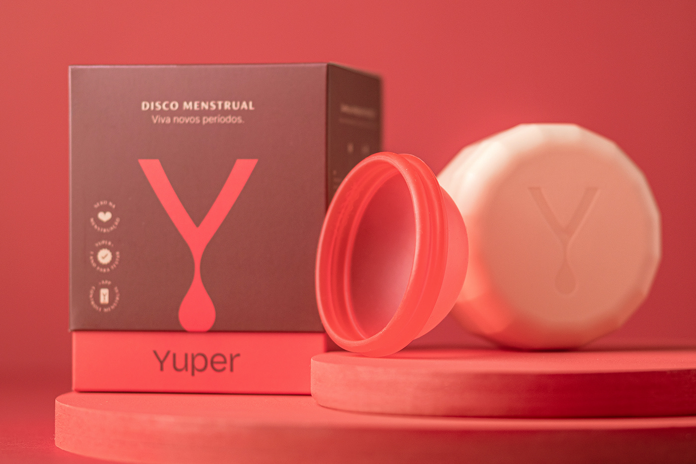 menstrual care Packaging period woman blood branding  female Health motion naming
