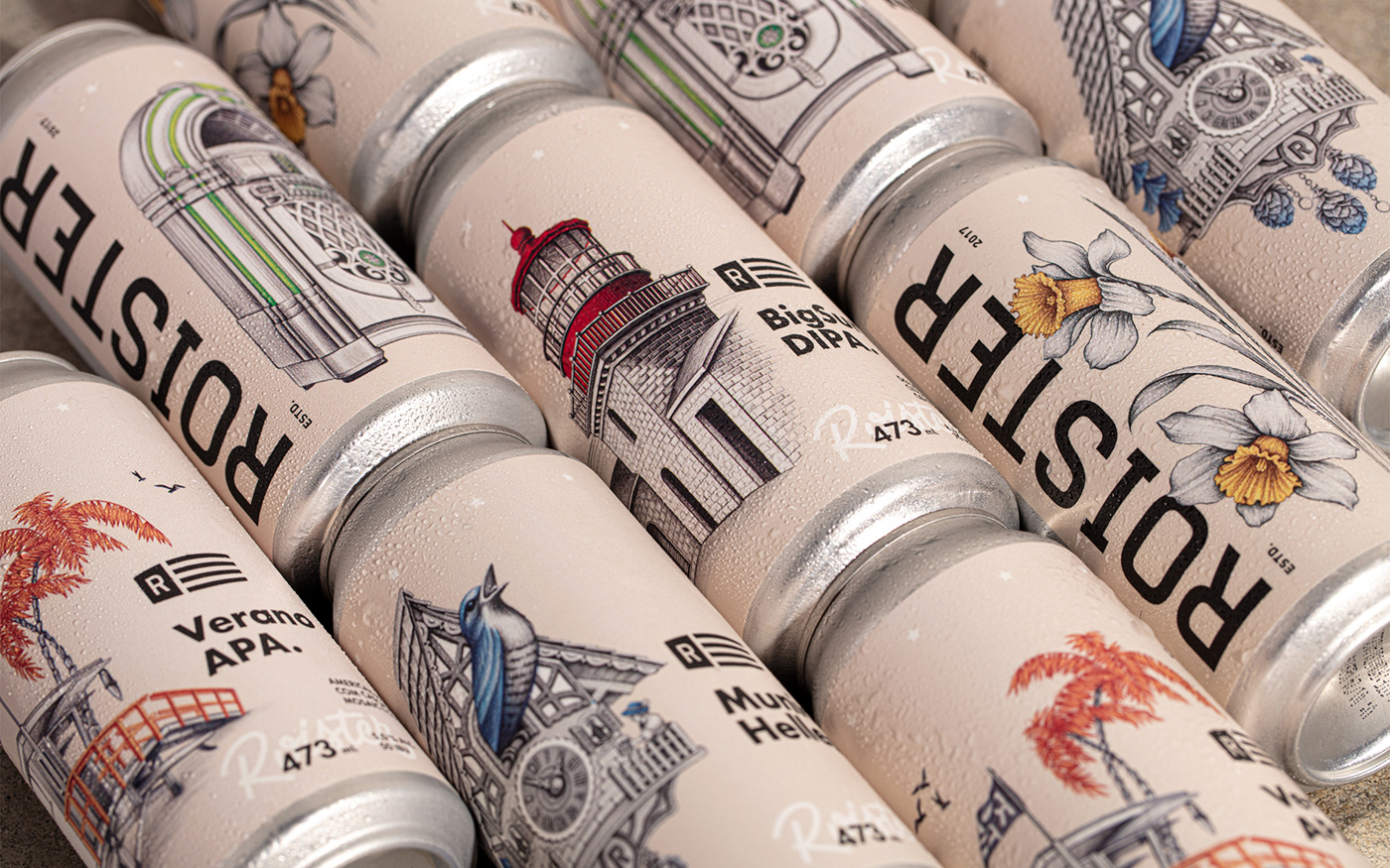 beer Label Packaging packaging design graphic design  ILLUSTRATION  Drawing  craft embalagem beer can