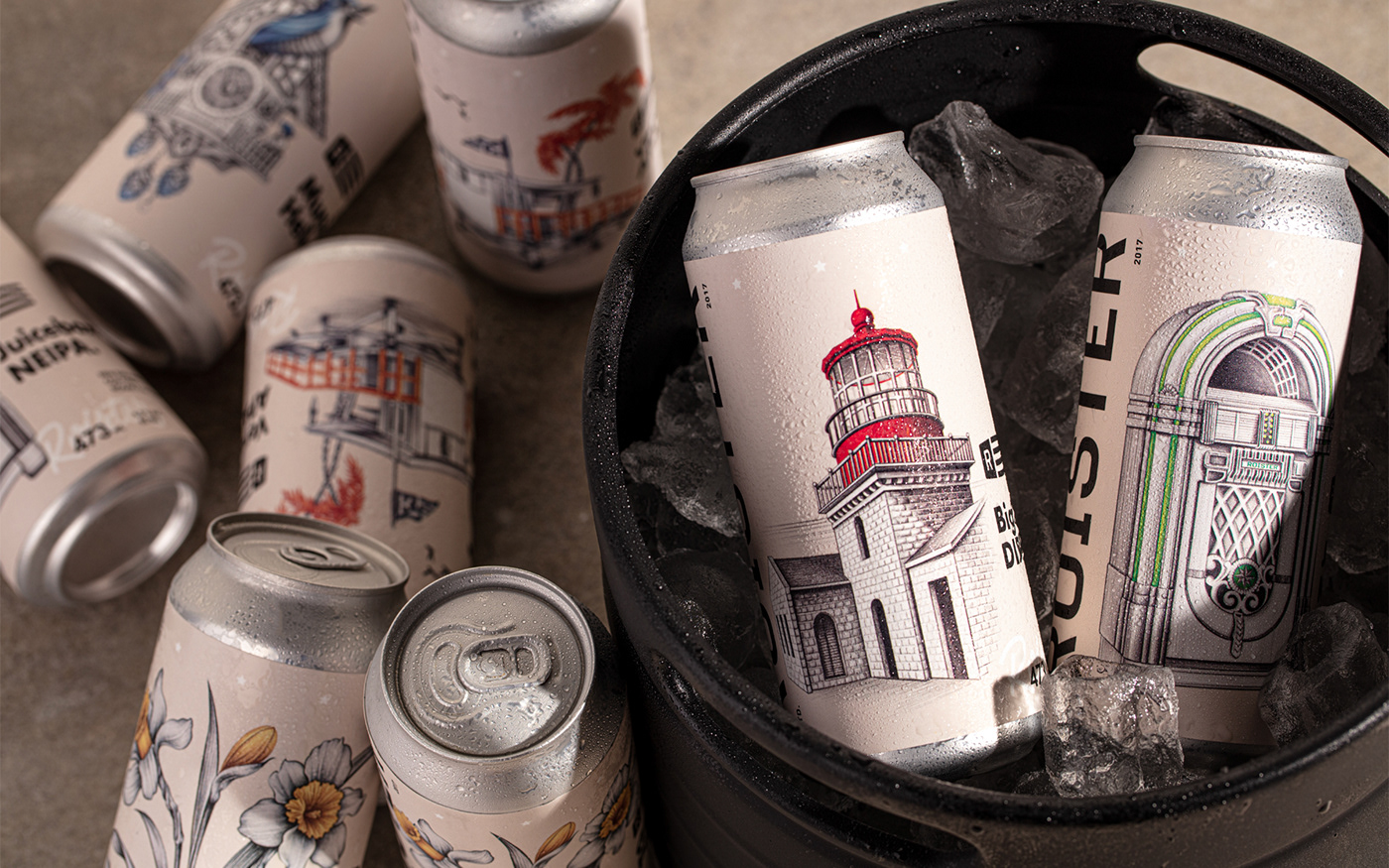 beer Label Packaging packaging design graphic design  ILLUSTRATION  Drawing  craft embalagem beer can
