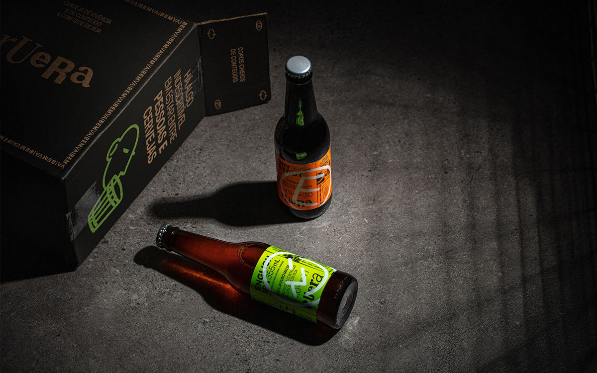 beer brand identity Label Packaging Street Urban visual identity logo packaging design poster
