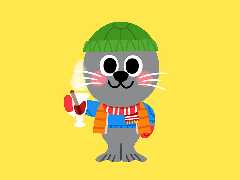 Morning yall! cute drawing fun glühwein illustration illustrator kids.jpg