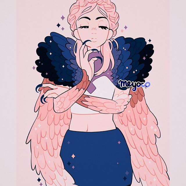 Another bird lady (sort of)\\nmeyo 的Instagram主页(@meyoco)