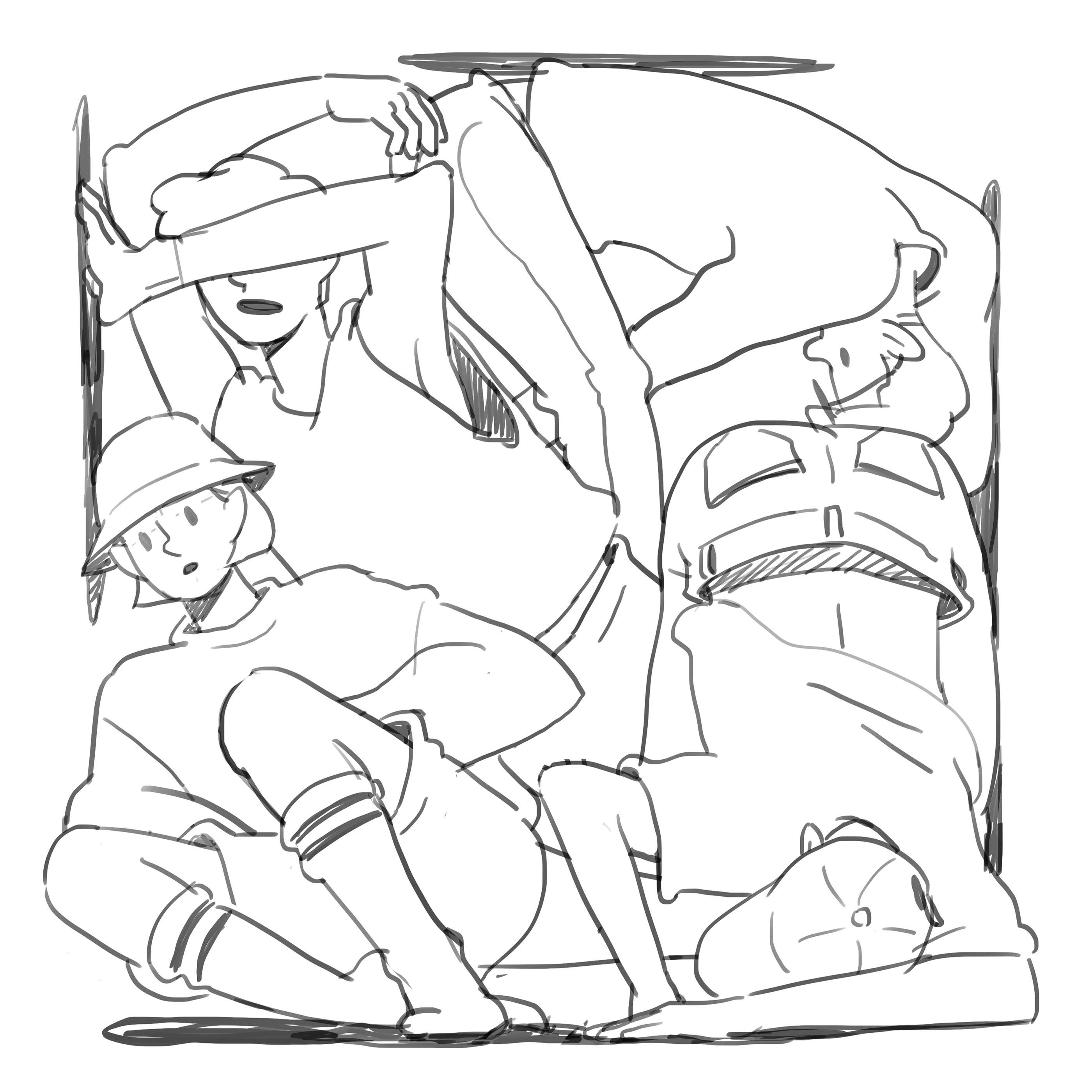 illust ILLUSTRATION  graphic design charactor Drawing  artwork youth our own night