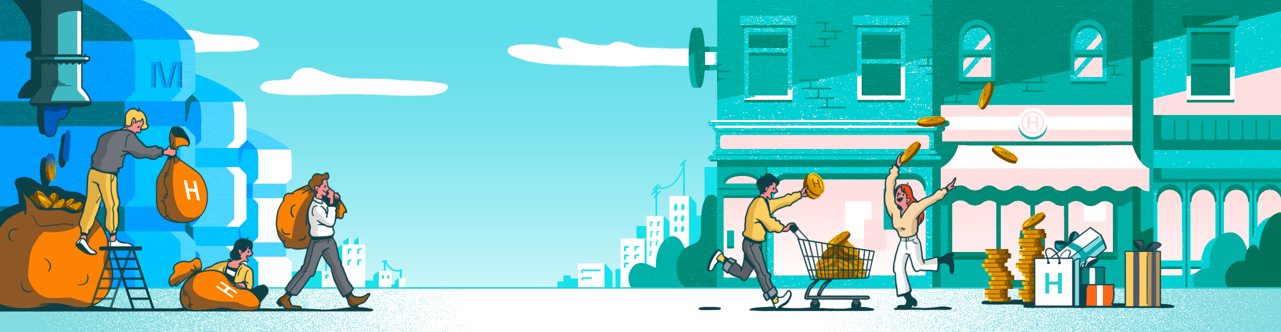 illust ILLUSTRATION  graphic charactor design Drawing  artwork HyundaiCard Web banner