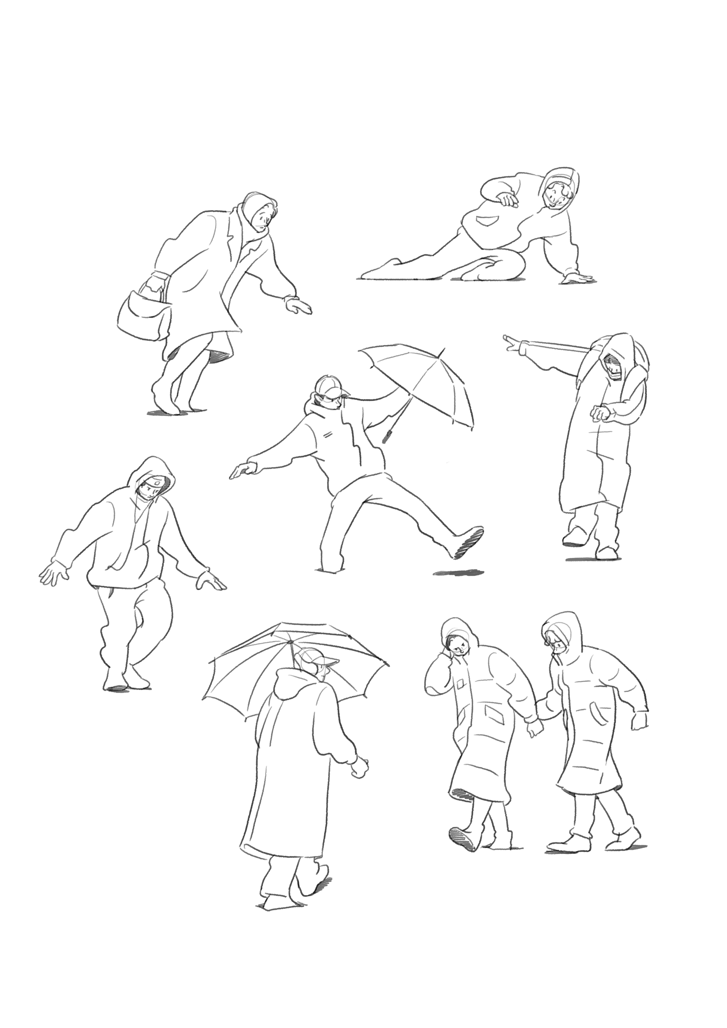 illust ILLUSTRATION  graphic design  Character Drawing  artwork design our own night cold wave people