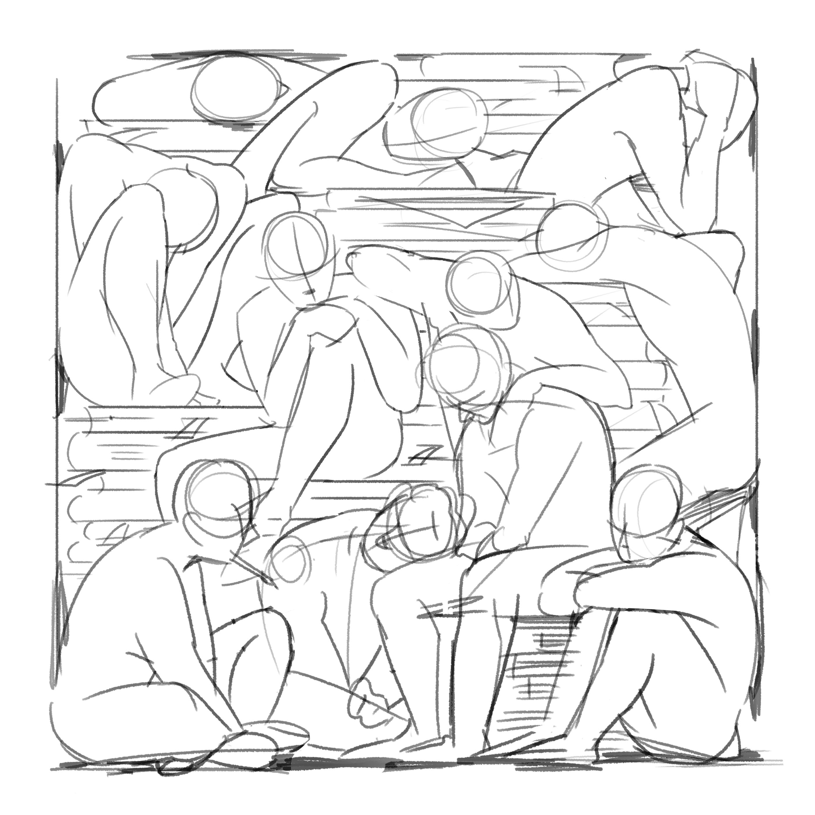illust ILLUSTRATION  graphic design  Character design artwork Drawing  our own night burnout syndrome