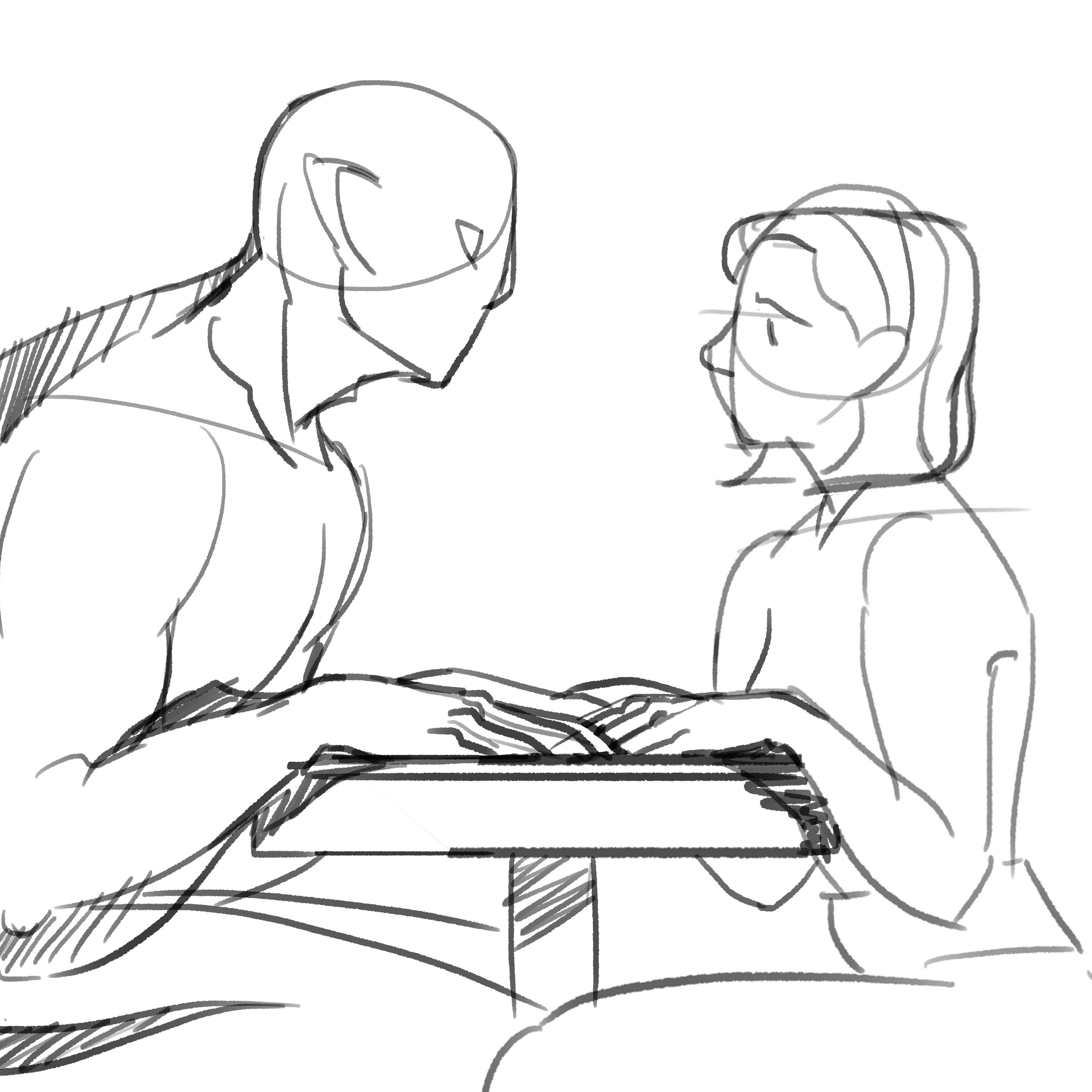 illust ILLUSTRATION  graphic design  Drawing  artwork our own night charactor design shape of water