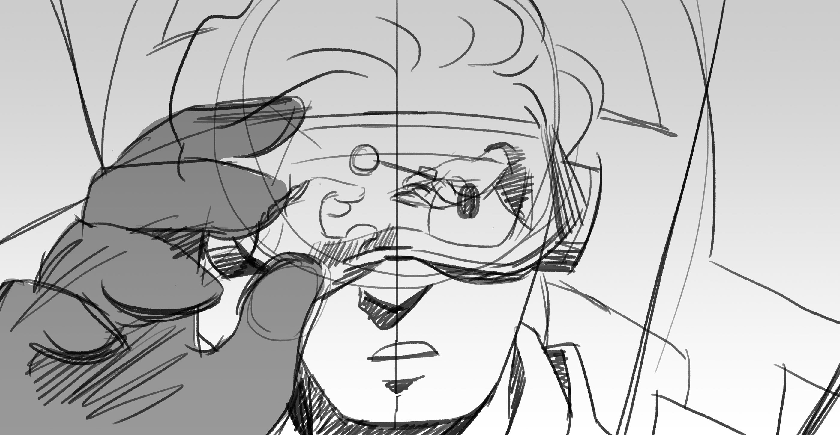illust ILLUSTRATION  graphic design  artwork Drawing  ready player one Parzival our own night charactor design