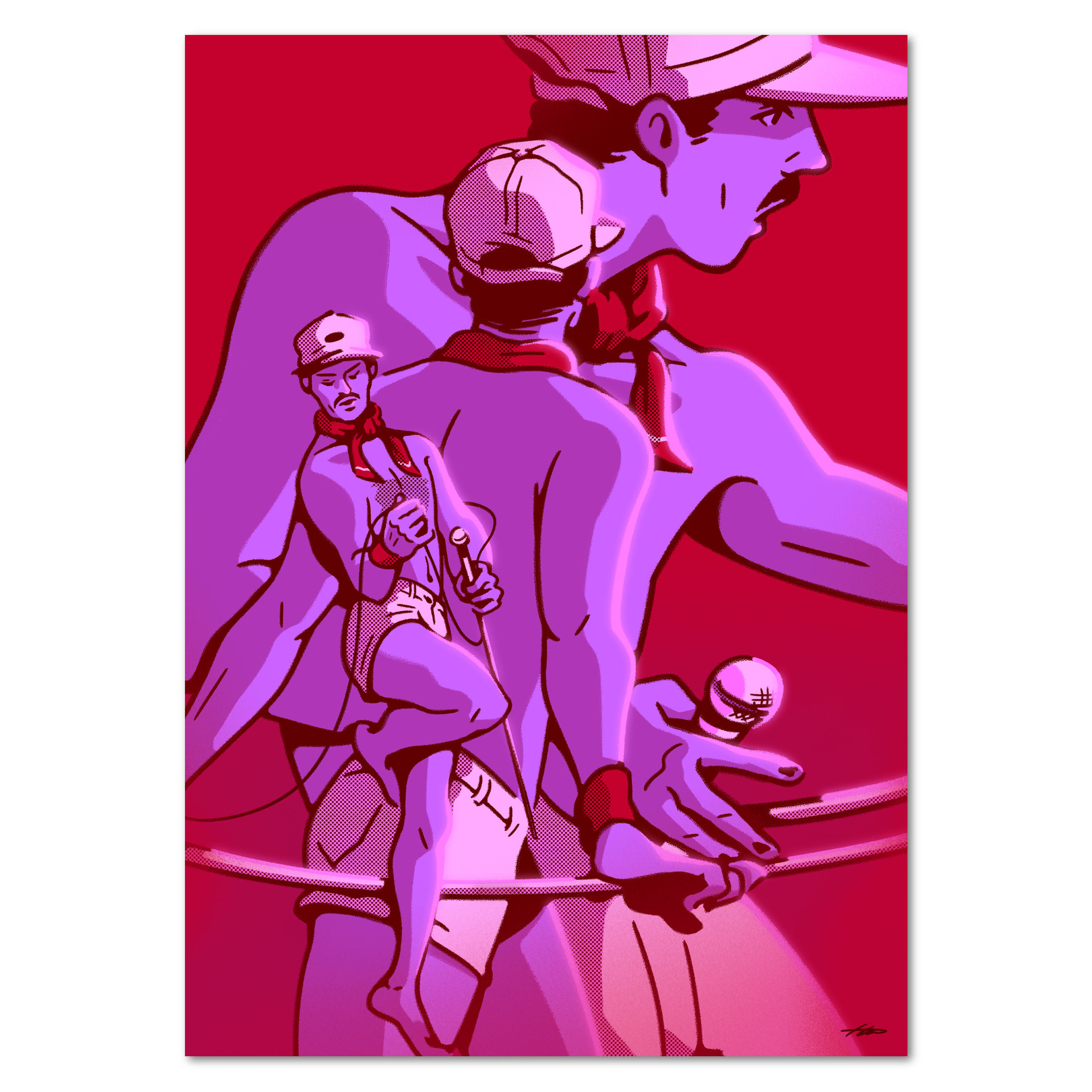 illust ILLUSTRATION  graphic design  Character design queen Freddie Mercury Time Lapse artwork 301 graphic labs