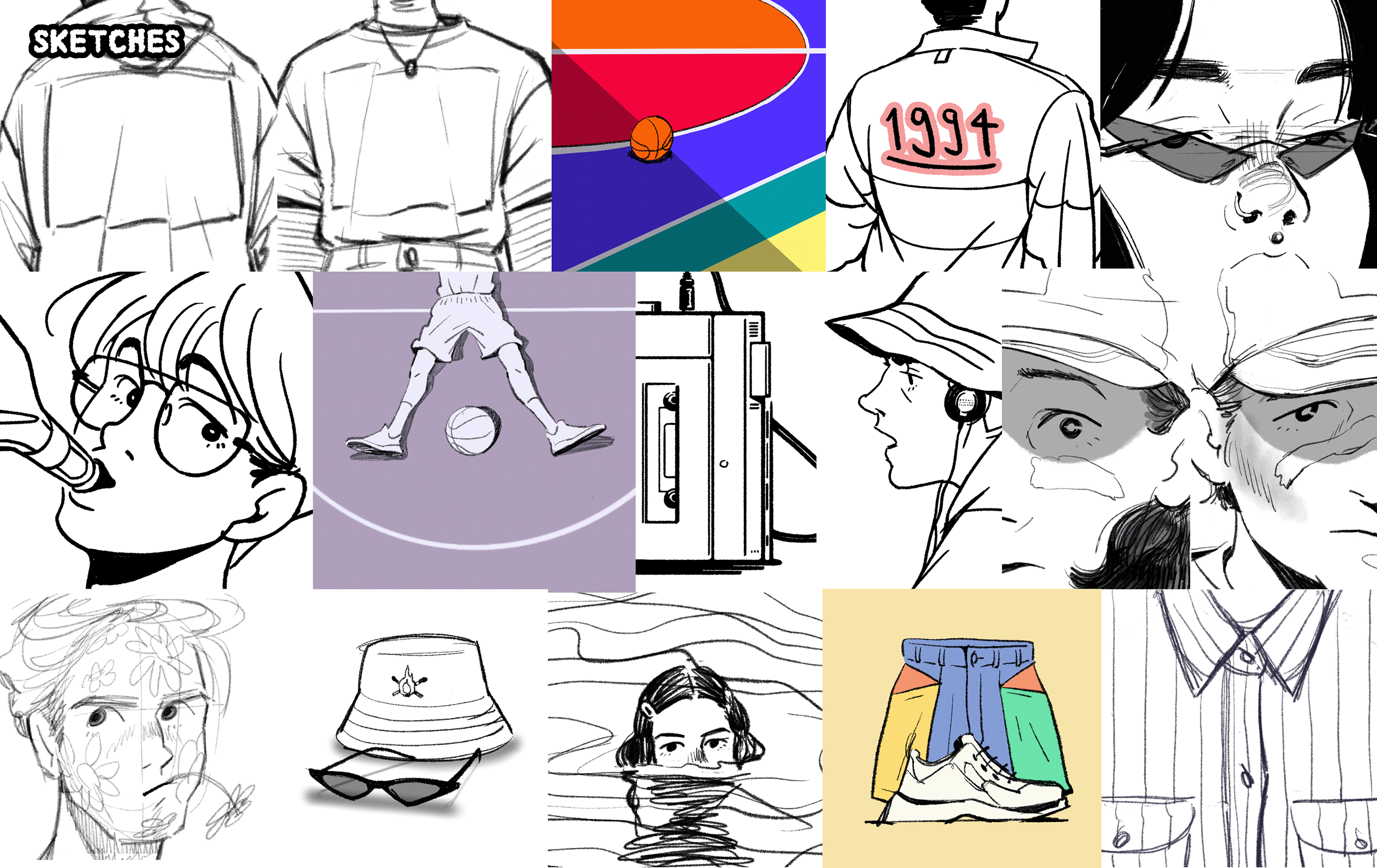 illust ILLUSTRATION  graphic design  Character design goods sticker Retro vintage newtro
