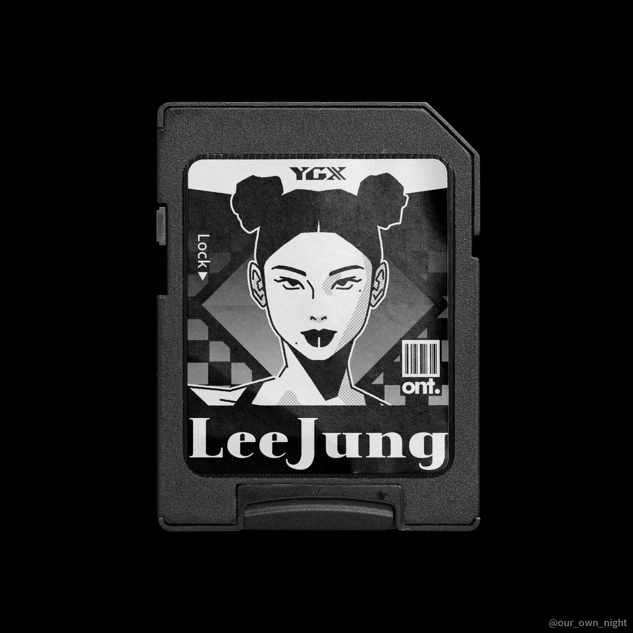 art Character concept design fanart graphic design  illust ILLUSTRATION  Mockup sdcard