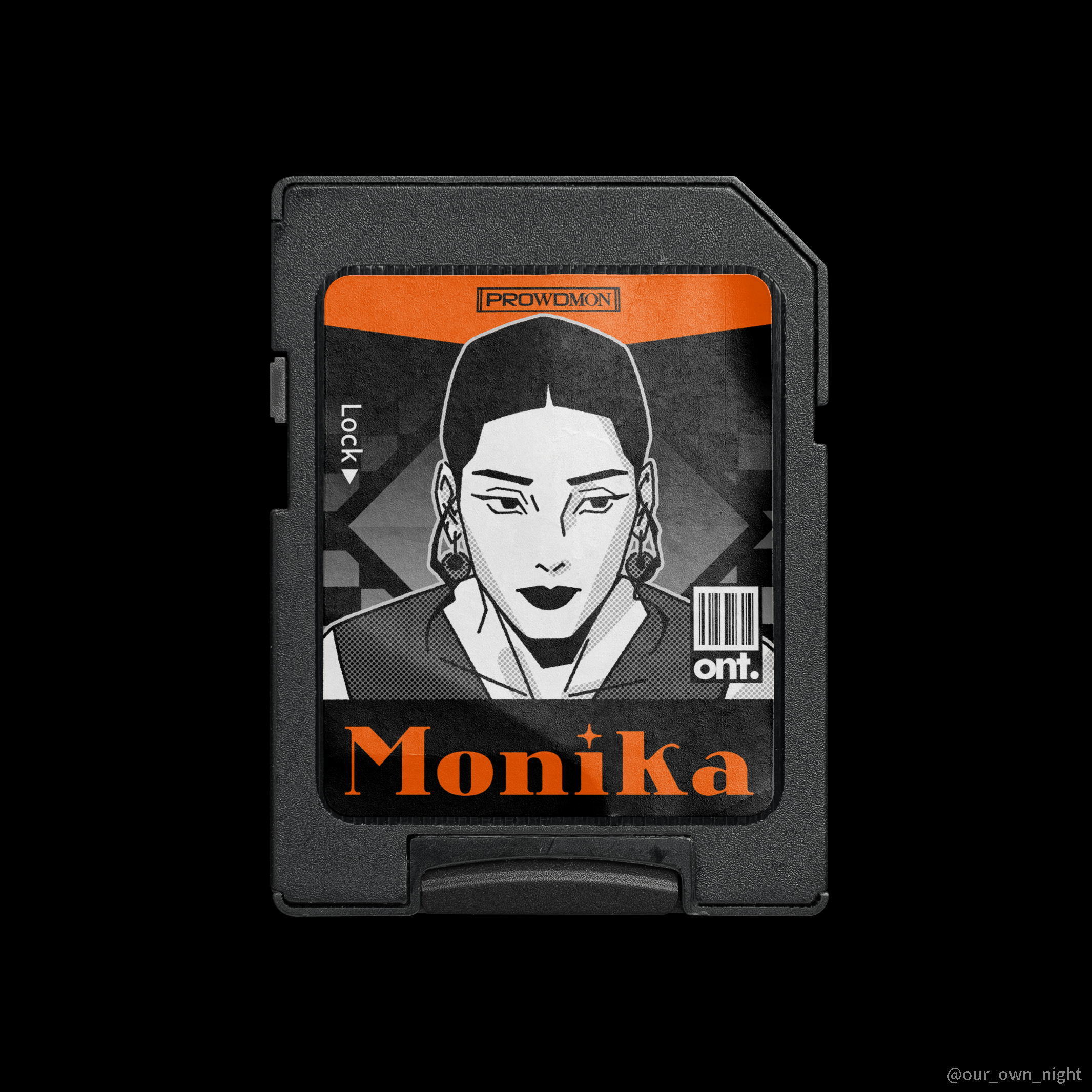 art Character concept design fanart graphic design  illust ILLUSTRATION  Mockup sdcard