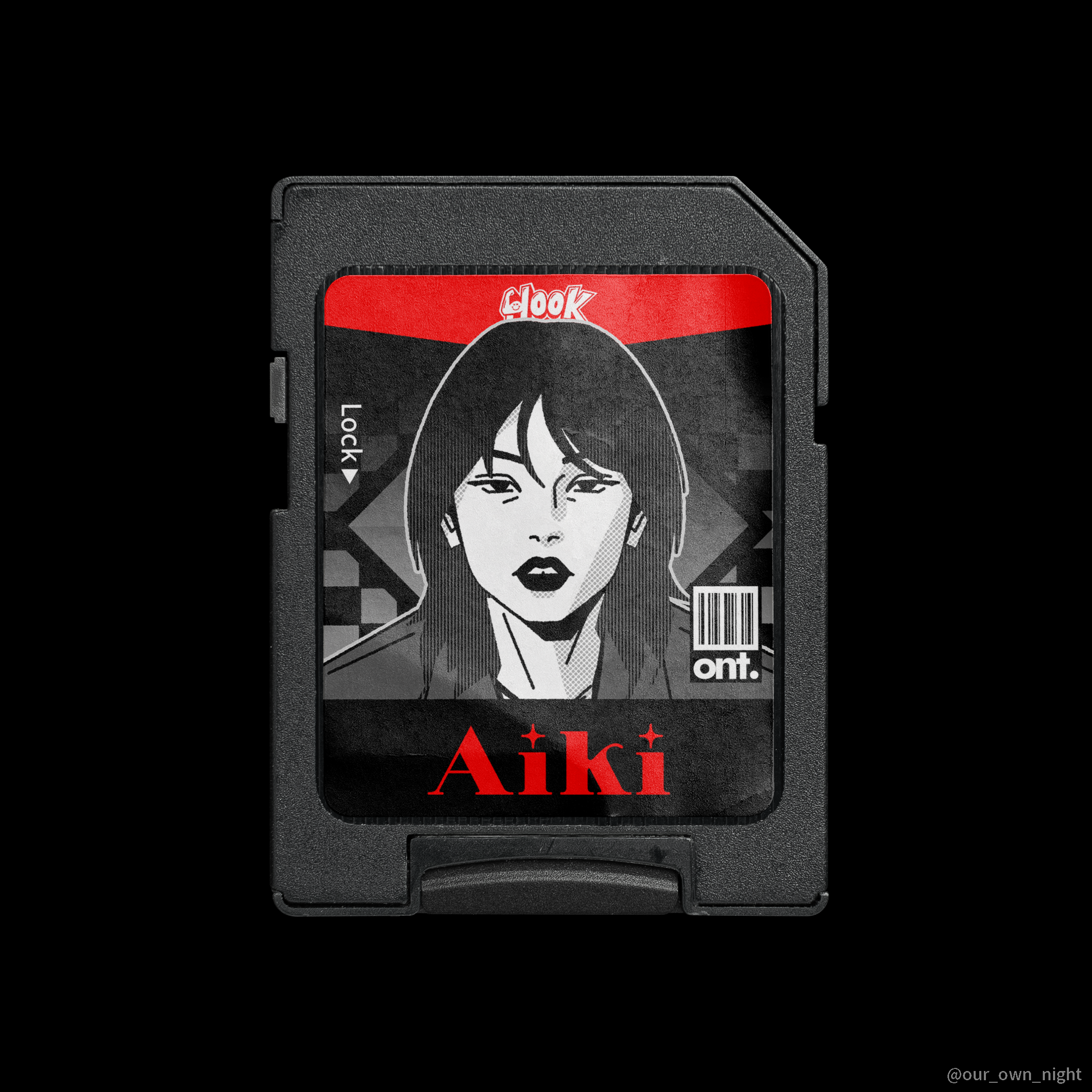 art Character concept design fanart graphic design  illust ILLUSTRATION  Mockup sdcard