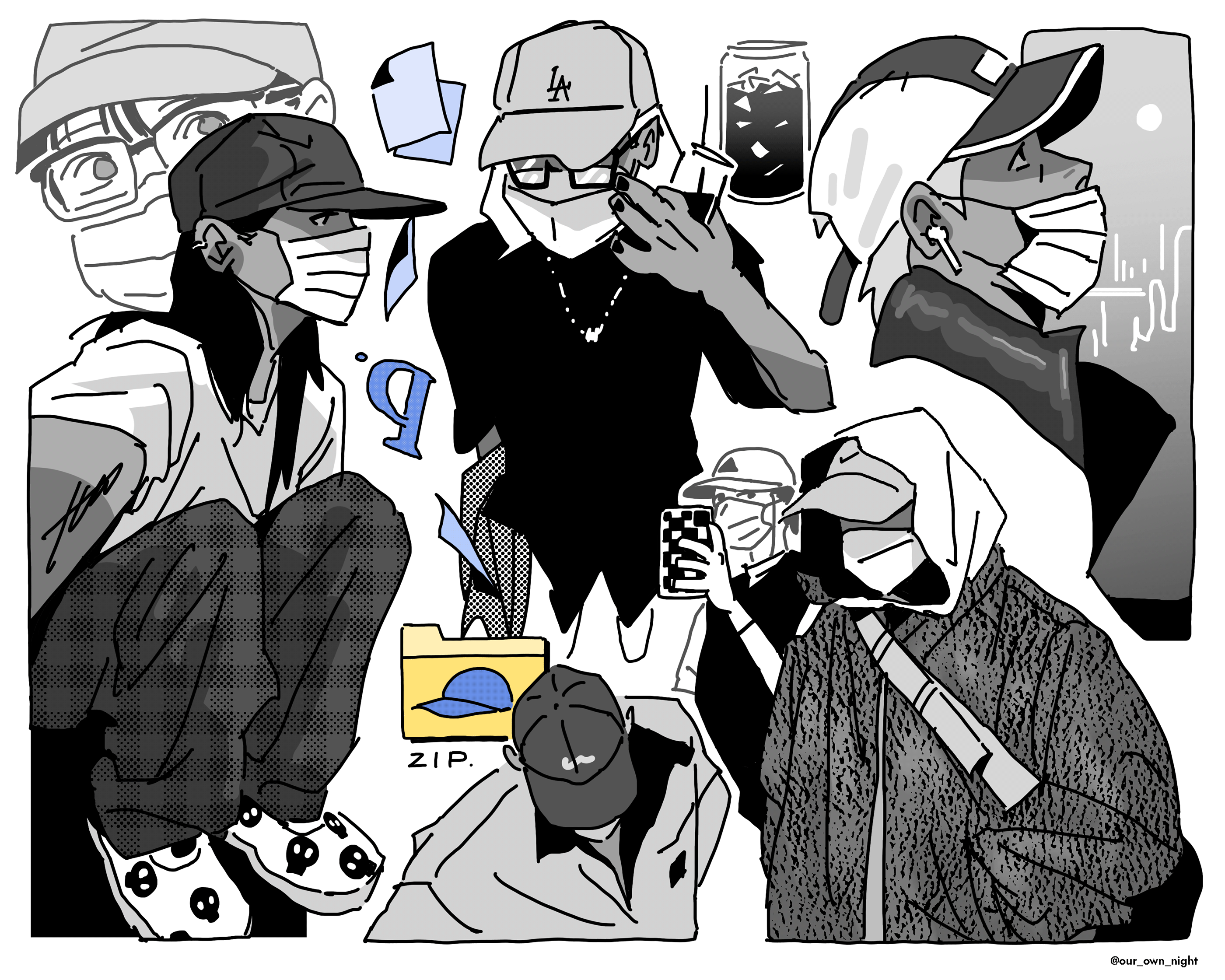 artwork Compilation doodle illust our own night