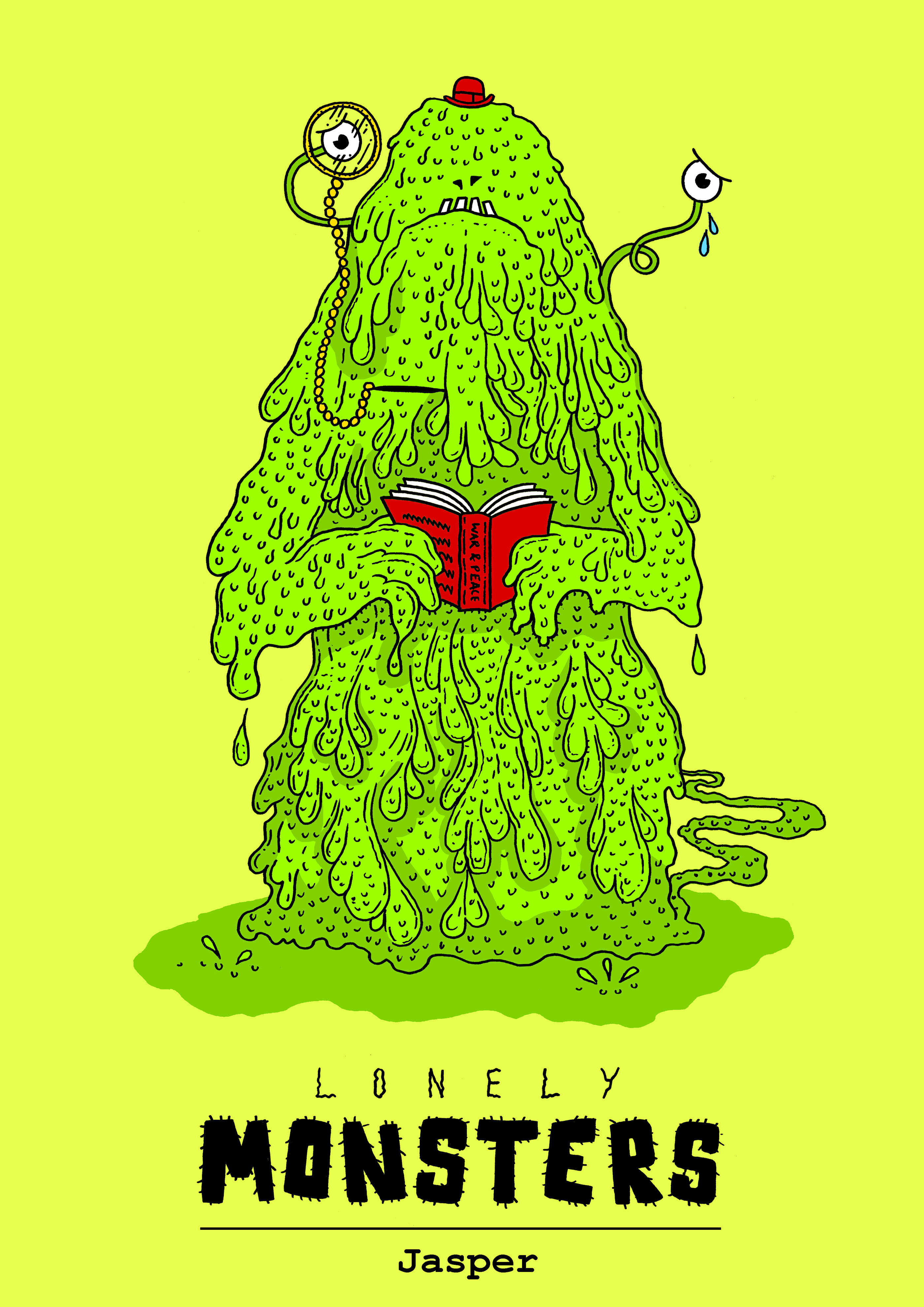 lonely monsters illo pen doodle pencil Illustrator mrwoodywoods handdrawn colour drawn hand