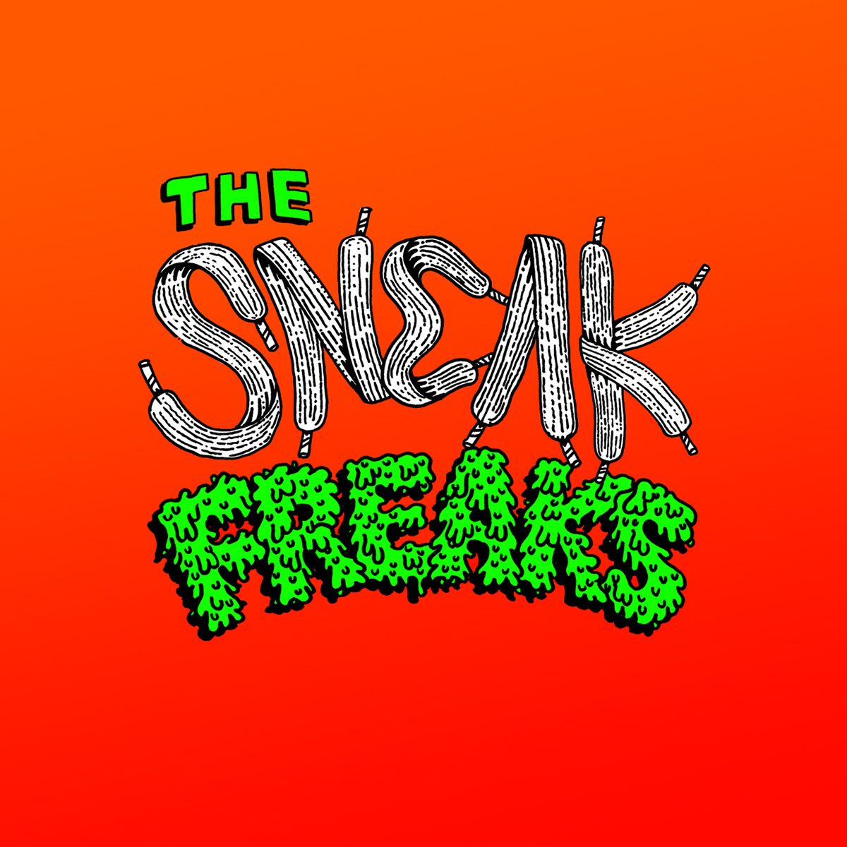 footasylum sneak trainers ink doodle illo kicks freaks Nike fashiondesign