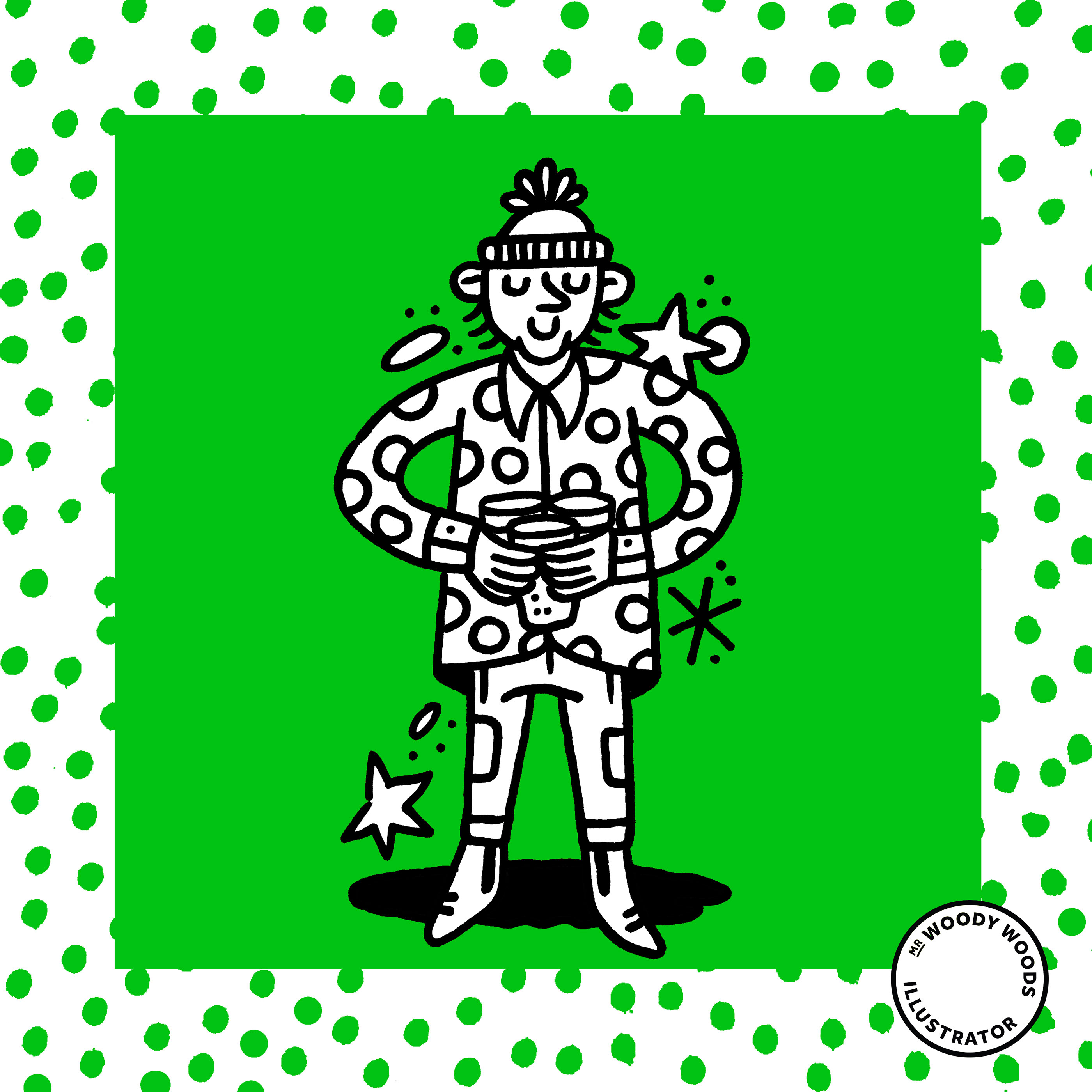 doodle Drawing  ink Character cartoon people hipsters cool colour pattern