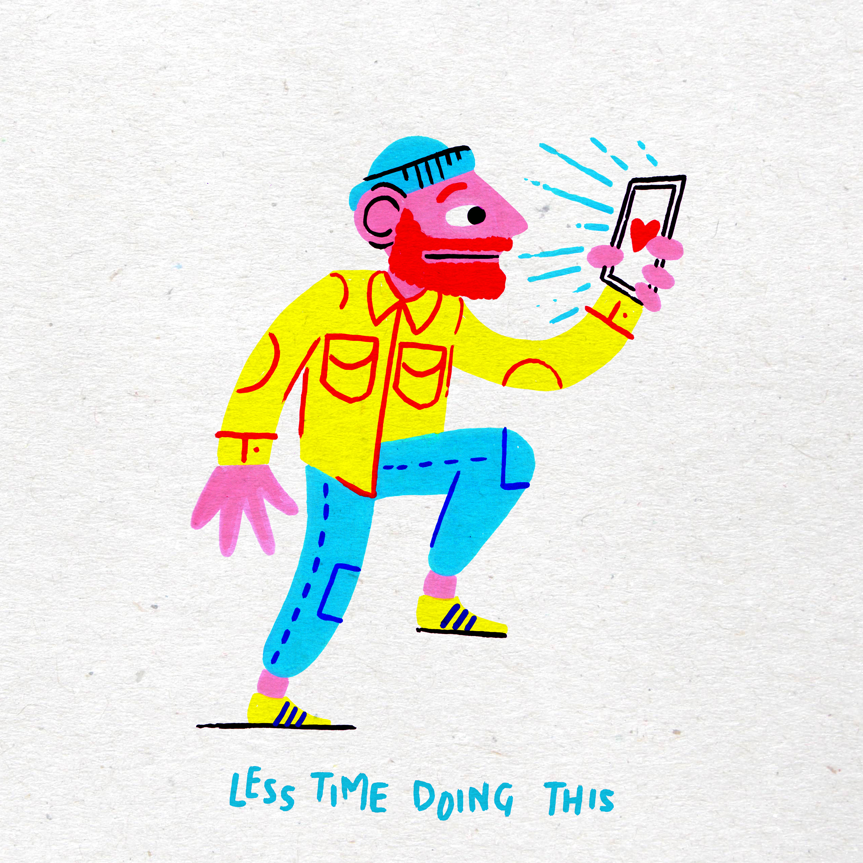 Posca pen doodle colour ink Drawing  Character people Hipster Dudes