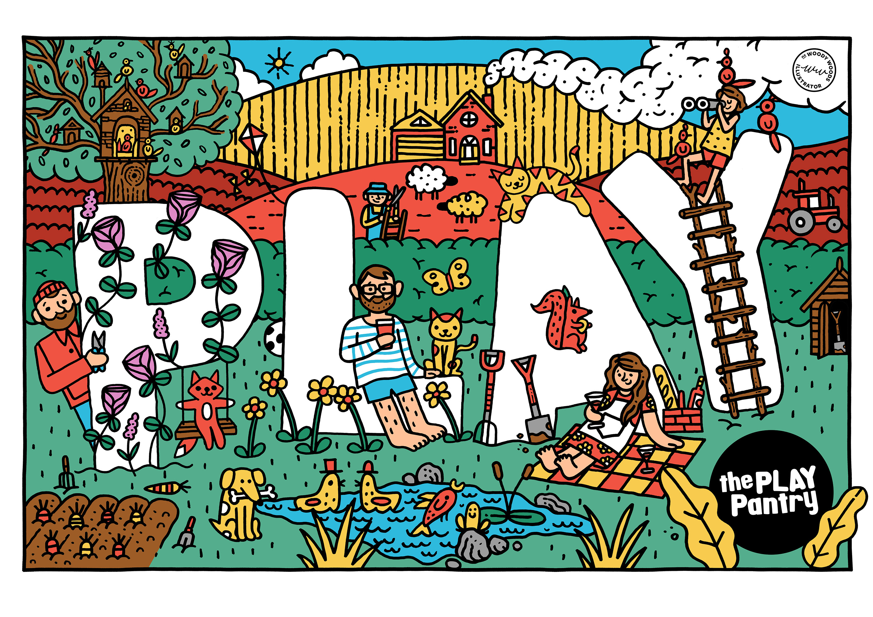 box children colour colouringsheet illo ILLUSTRATION  kids