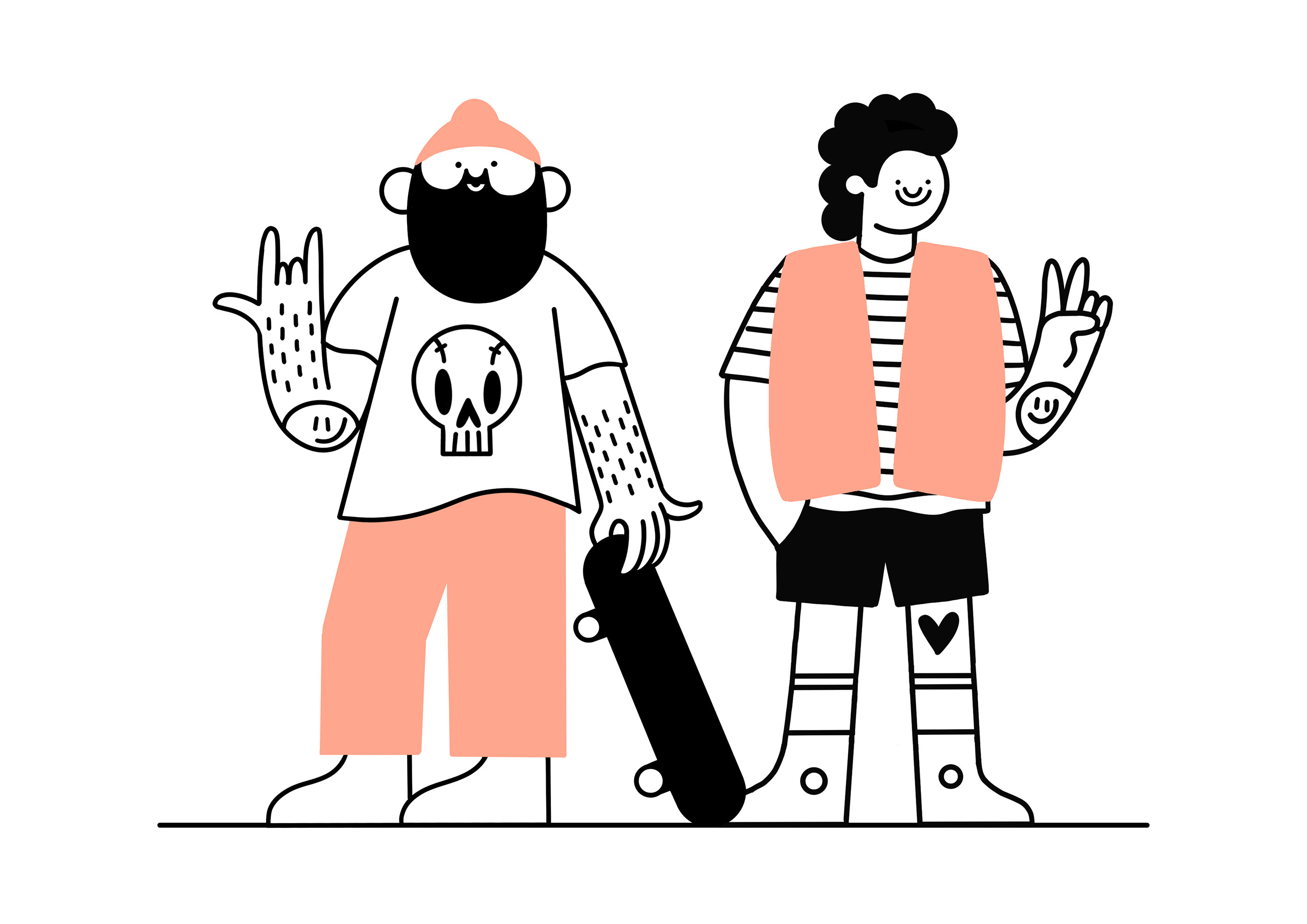 Character colour Procreate lines doodle illo ILLUSTRATION  Drawing  Character design  cartoon