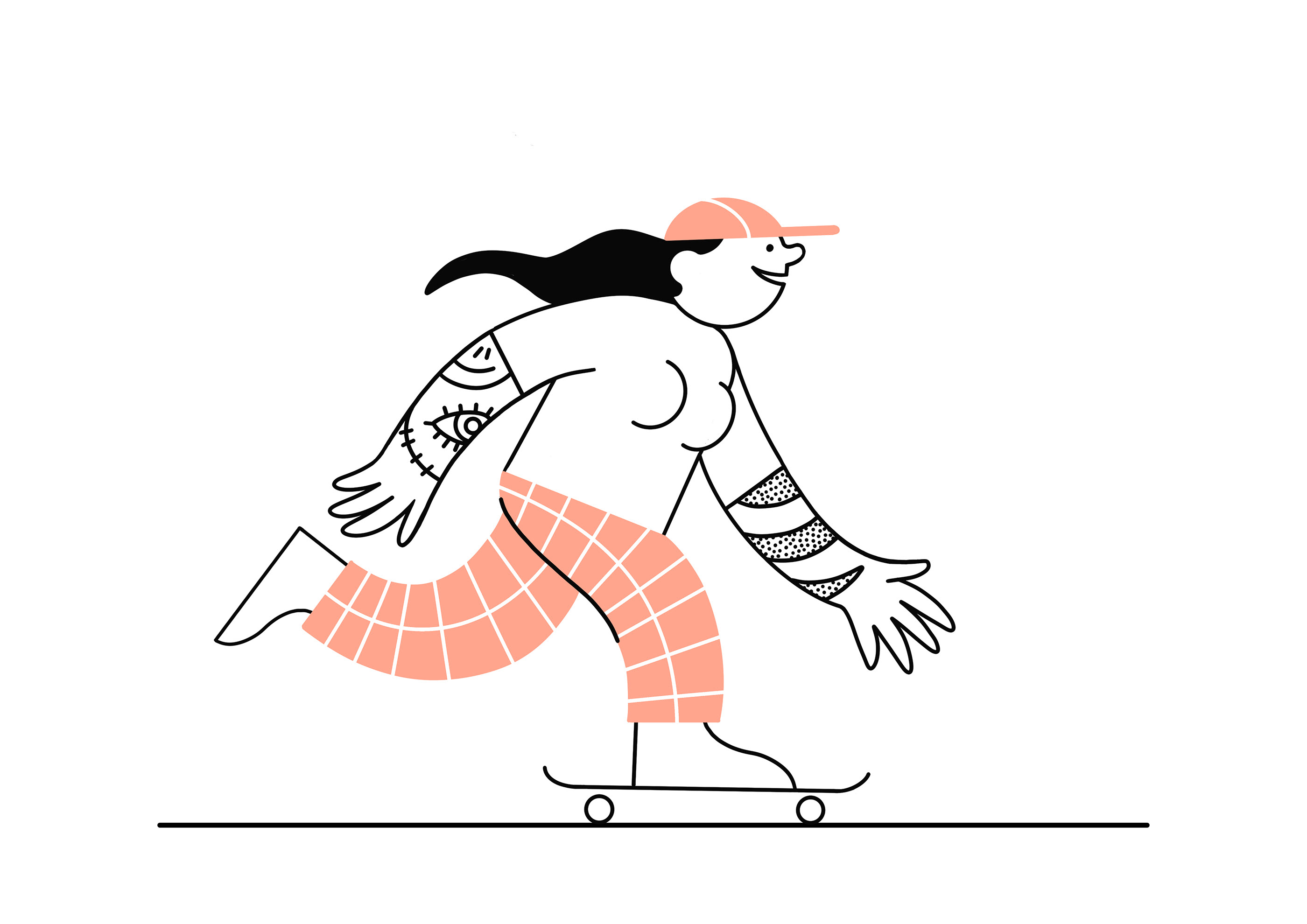 Character colour Procreate lines doodle illo ILLUSTRATION  Drawing  Character design  cartoon