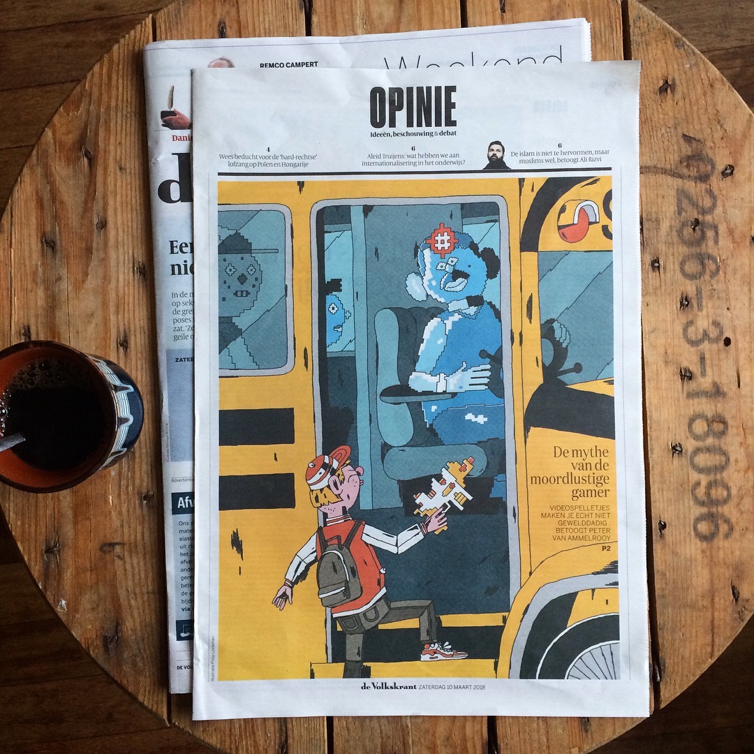 De Volkskrant philip lindeman editorial ILLUSTRATION  Illustrator