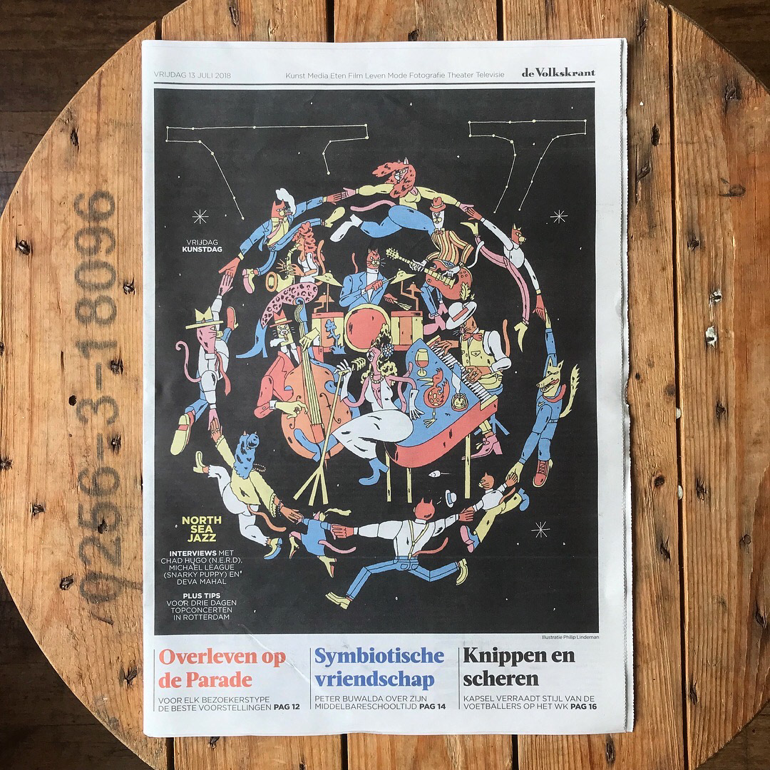 De Volkskrant philip lindeman north sea jazz festival ILLUSTRATION