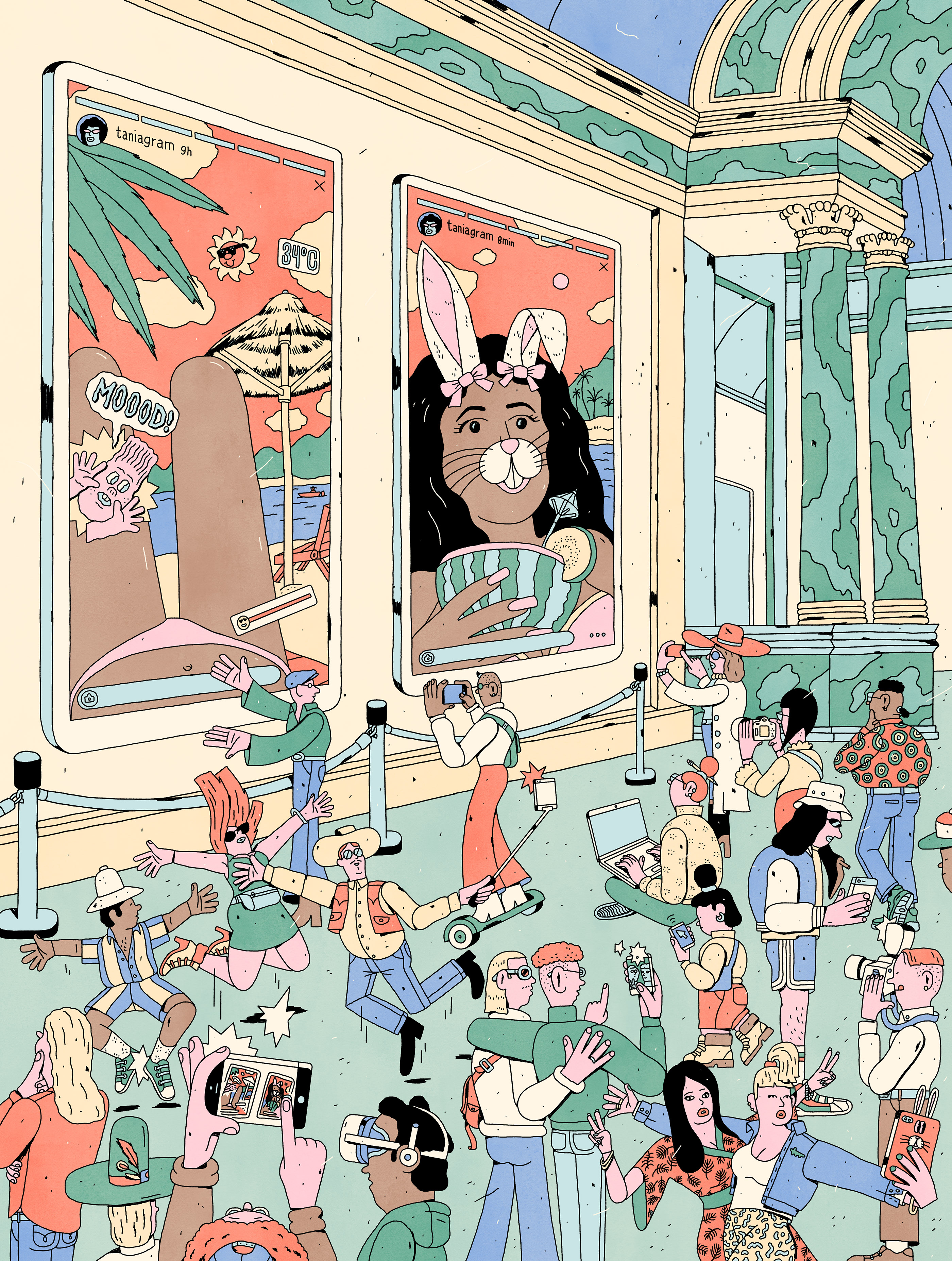 philip lindeman Usbek & Rica ILLUSTRATION  editorial Drawing  art magazine