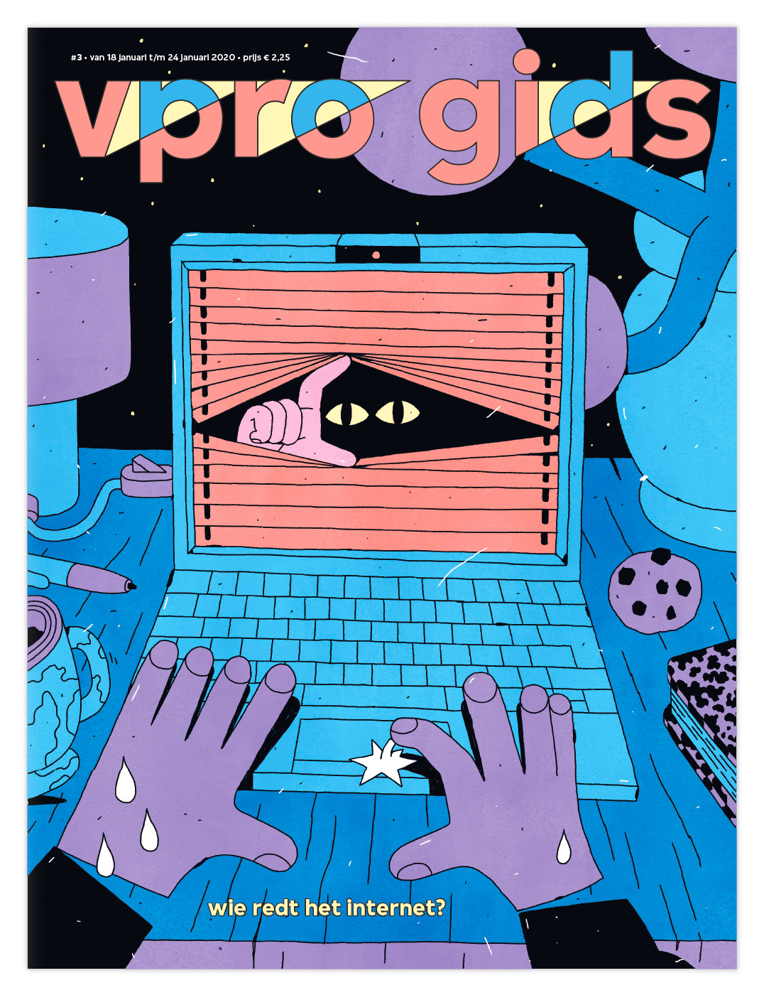 ILLUSTRATION  cover editorial vpro vpro gids philip lindeman