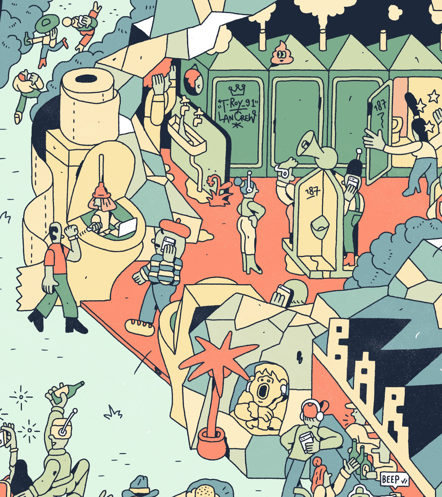 Character design  commercial design ILLUSTRATION  Landscape Design philip lindeman