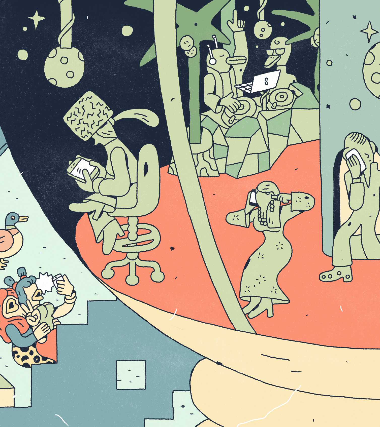 Character design  commercial design ILLUSTRATION  Landscape Design philip lindeman