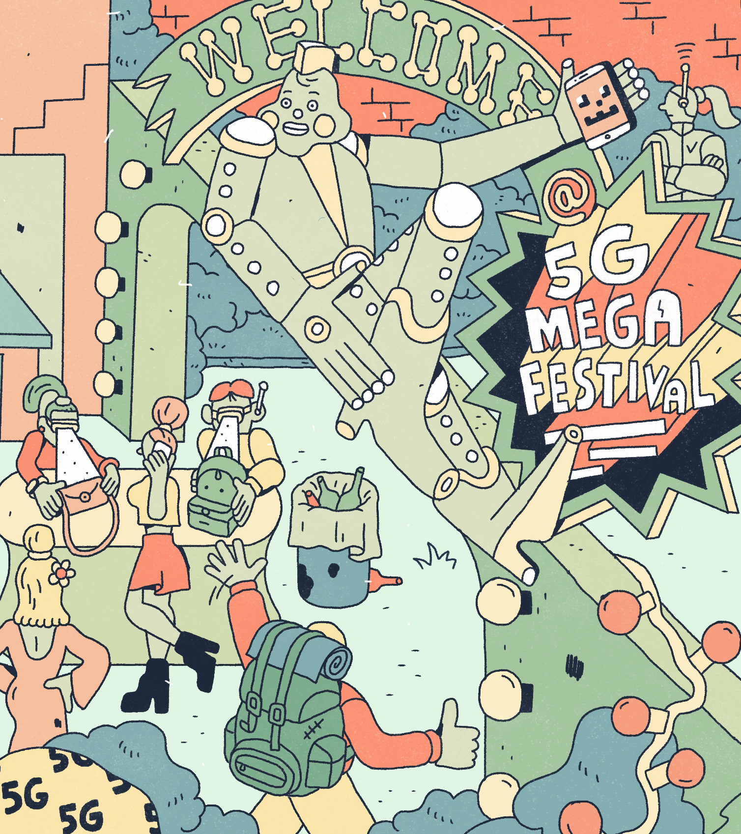 Character design  commercial design ILLUSTRATION  Landscape Design philip lindeman