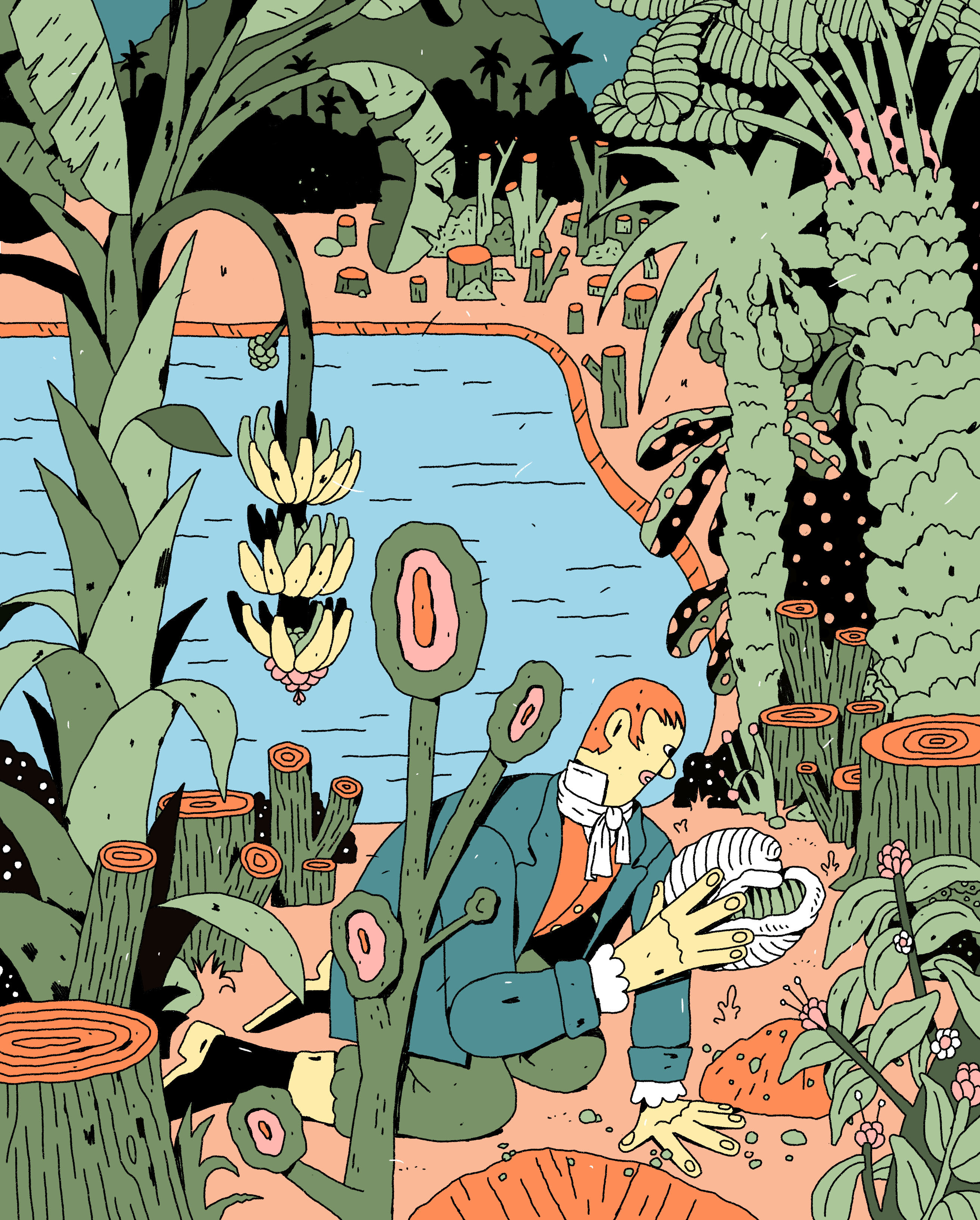 philip lindeman Die Zeit zeit leo ILLUSTRATION  Drawing  artwork spreads