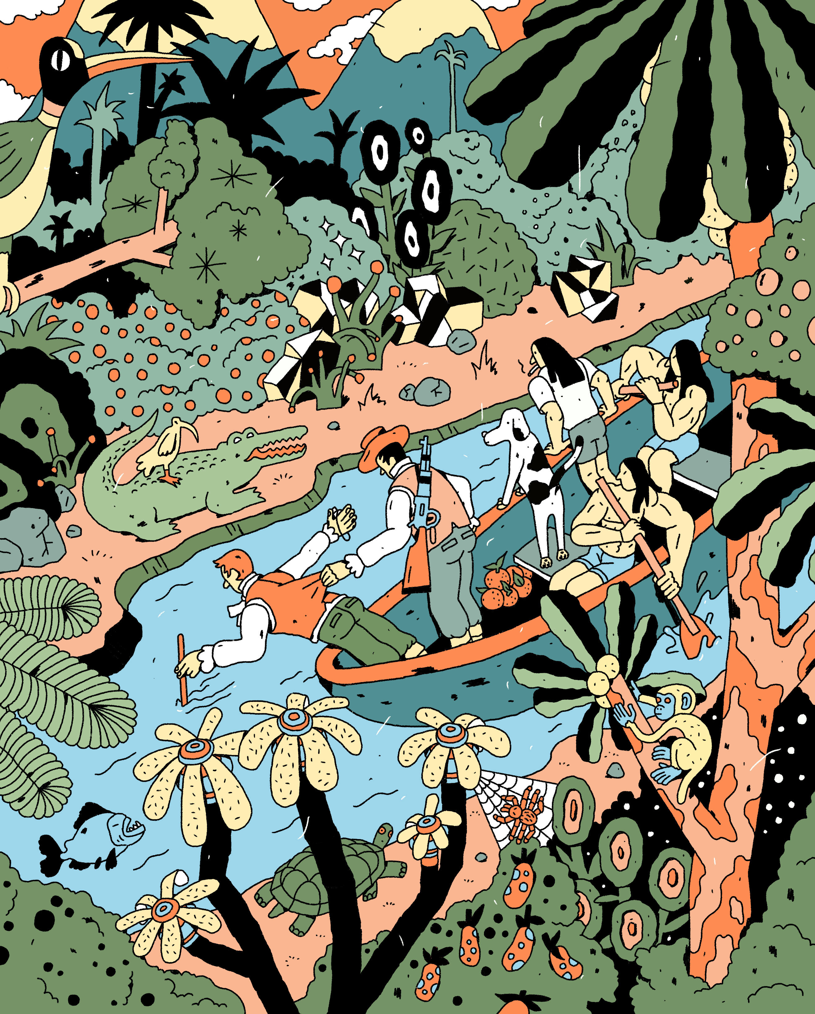 philip lindeman Die Zeit zeit leo ILLUSTRATION  Drawing  artwork spreads
