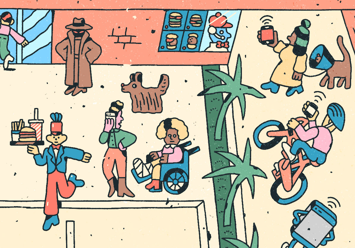 Burger King fast company illustrated spread ILLUSTRATION  philip lindeman