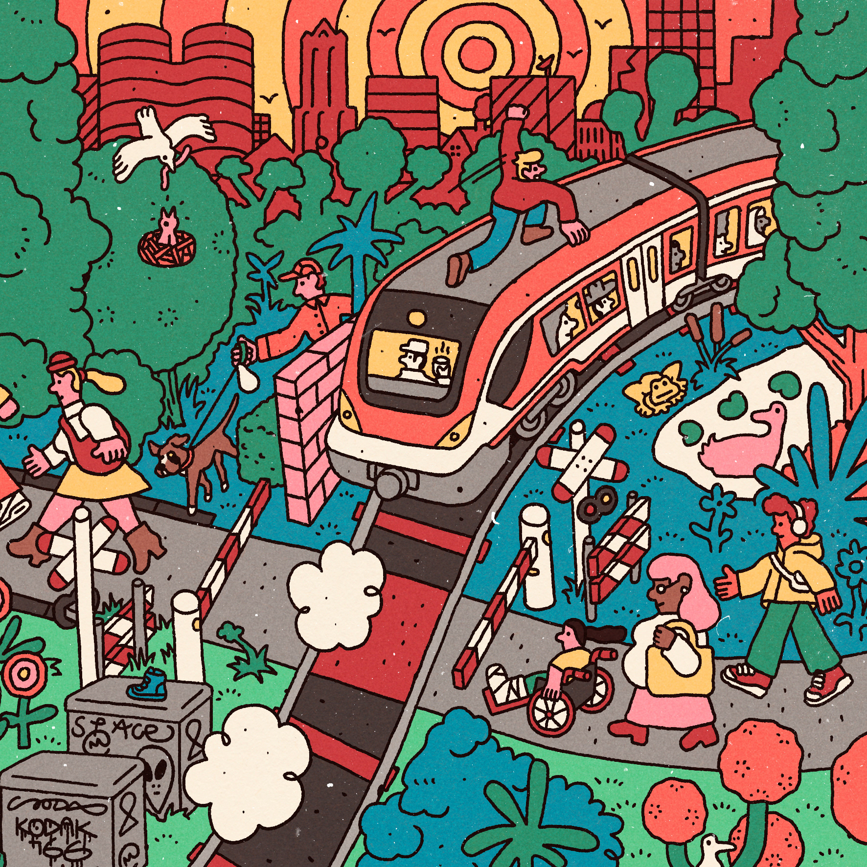 artwork design ILLUSTRATION  philiplindeman prorail