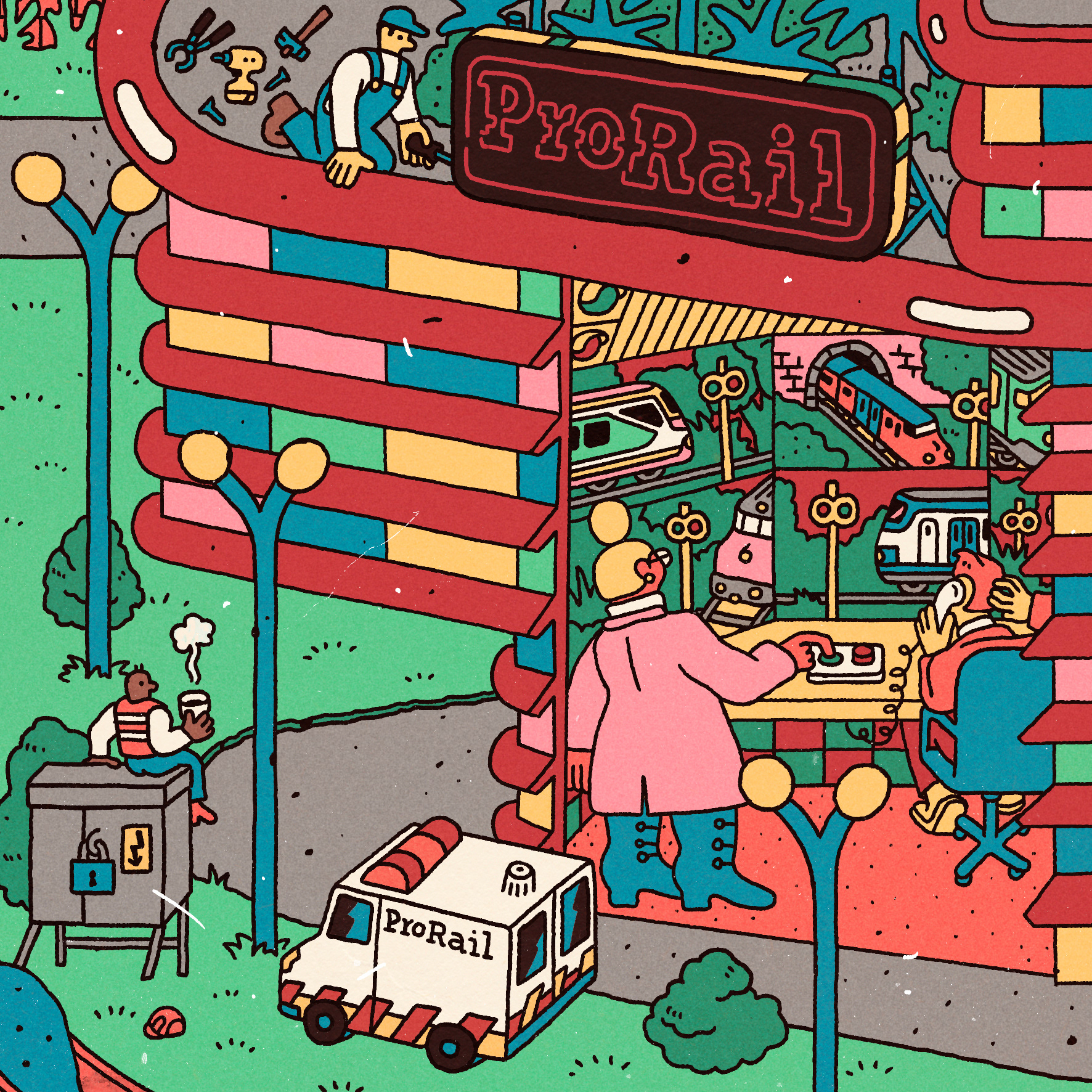 artwork design ILLUSTRATION  philiplindeman prorail