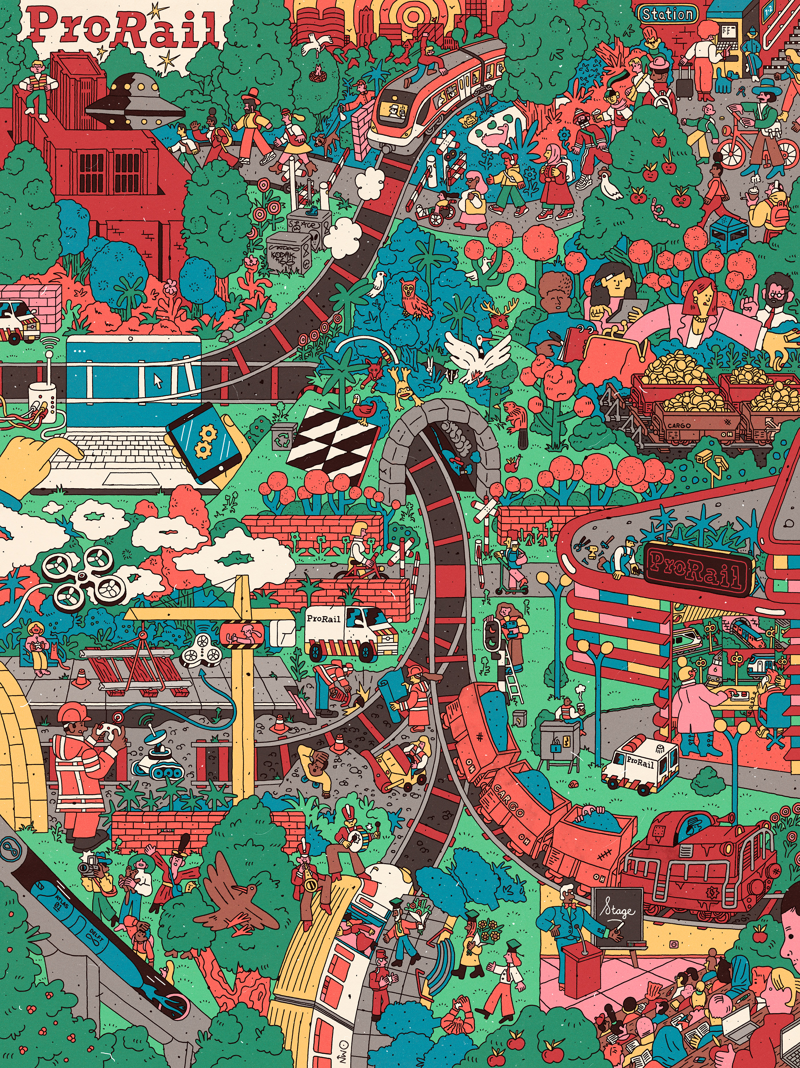 artwork design ILLUSTRATION  philiplindeman prorail